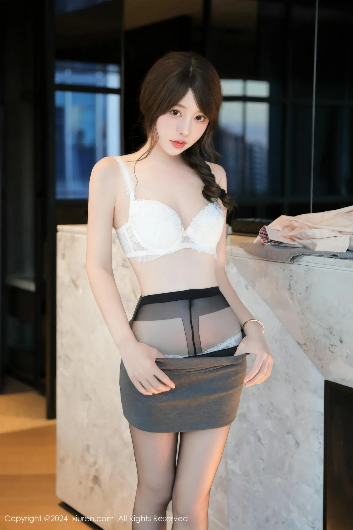 XiuRen 秀人 No.9562 桃妖夭 校服短裙美女 - 8