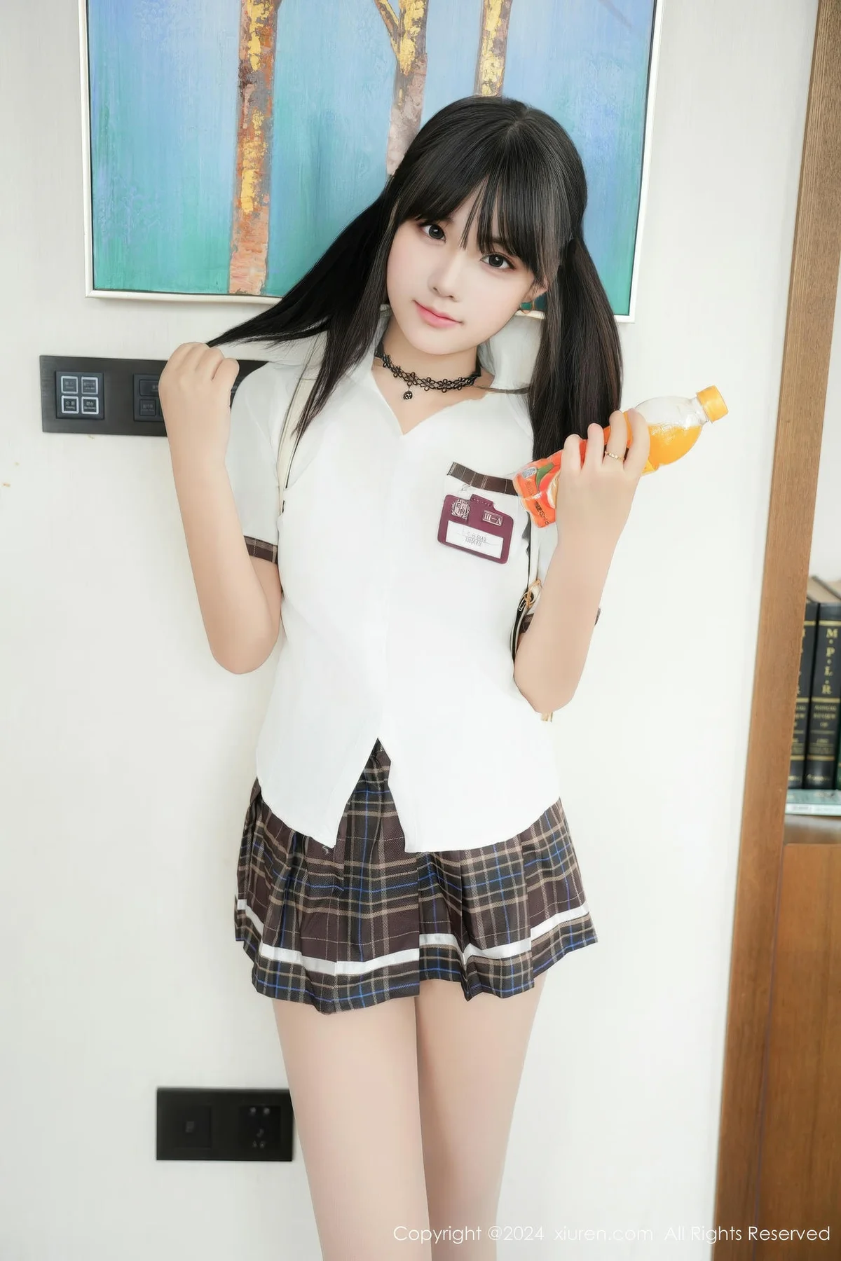 XiuRen 秀人 No.9573 姚若兮vay 双马尾少女肉色丝袜 - 10