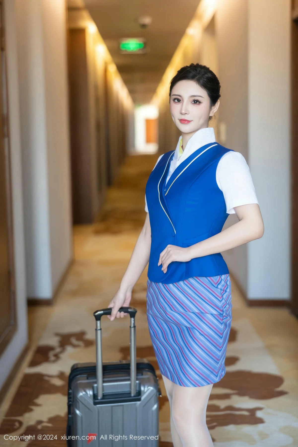 XiuRen 秀人 No.9612 小蛮妖Yummy 空姐制服写真 - 2