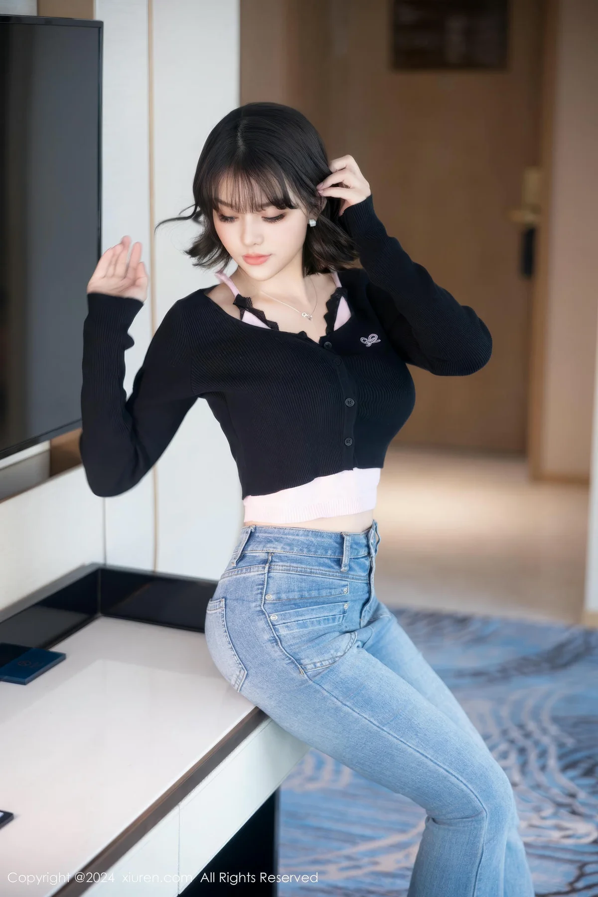 XiuRen 秀人 No.9620 黎苏苏 玉足黑丝美腿 - 3