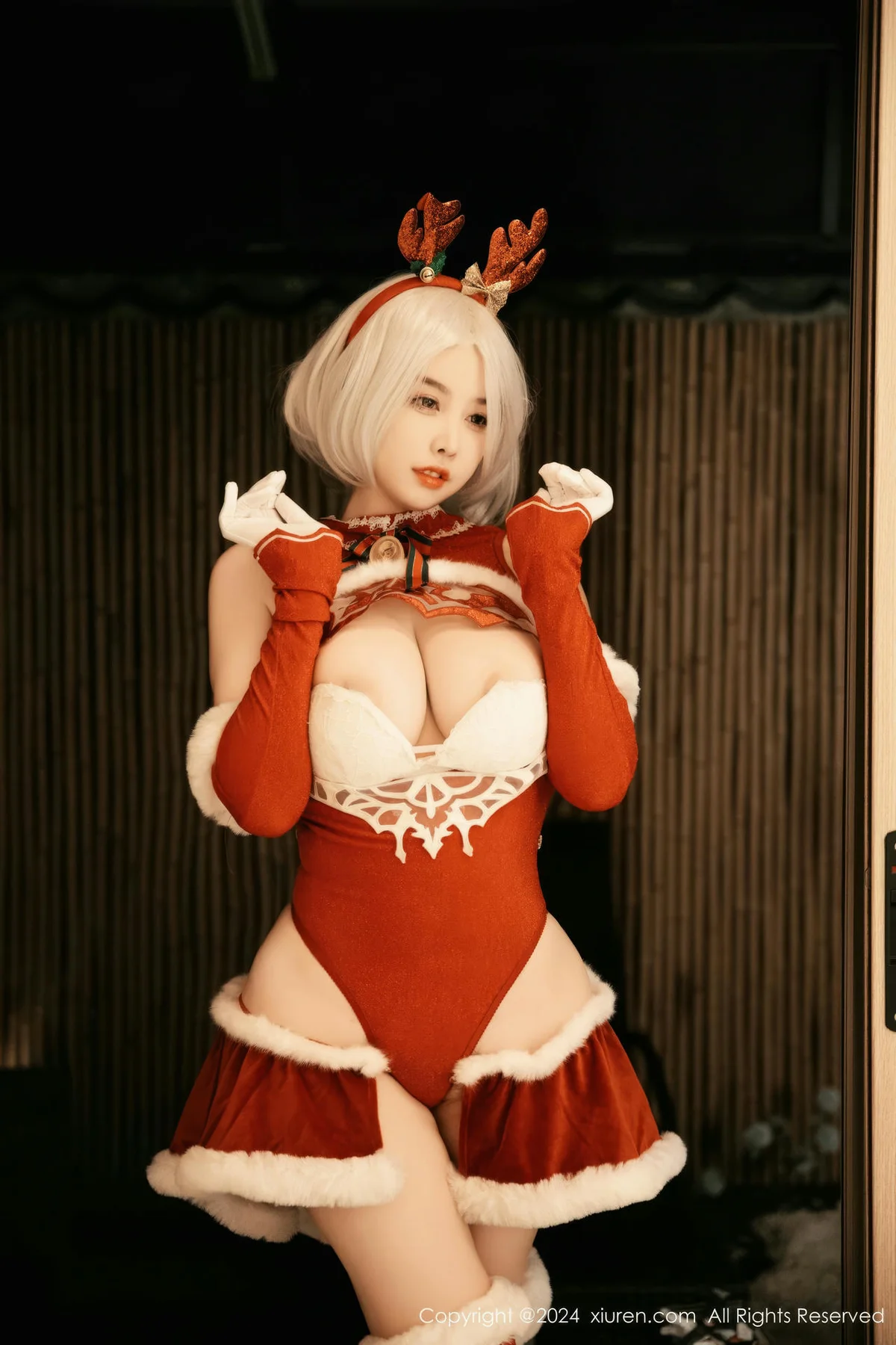 XiuRen 秀人 No.9660 樱桃小犊子 萝莉cos制服爆乳 - 4