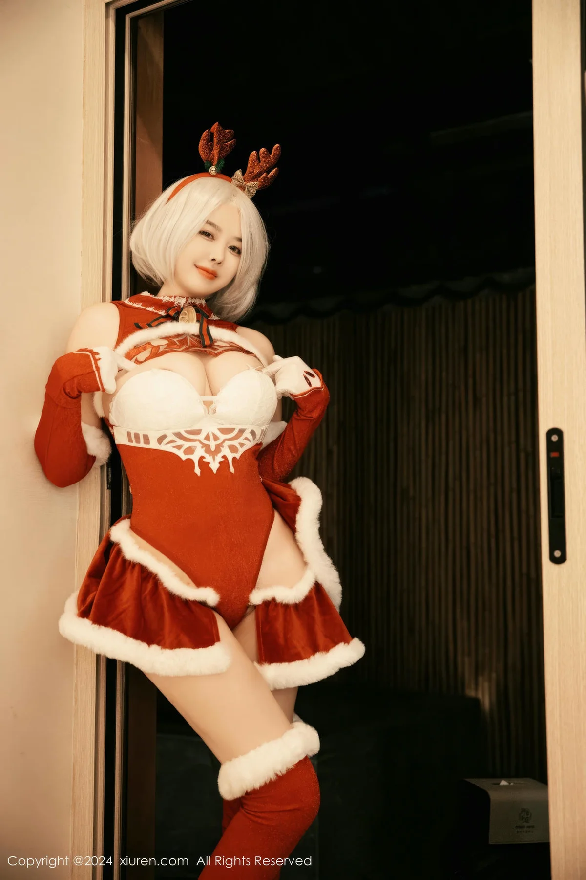 XiuRen 秀人 No.9660 樱桃小犊子 萝莉cos制服爆乳 - 9