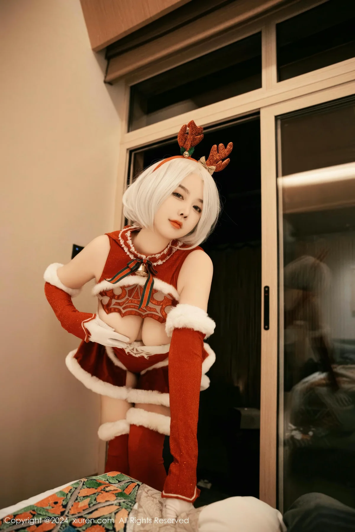 XiuRen 秀人 No.9660 樱桃小犊子 萝莉cos制服爆乳 - 10