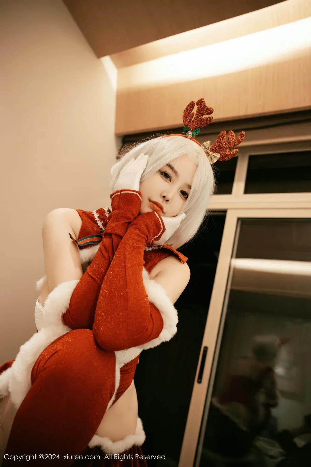 XiuRen 秀人 No.9660 樱桃小犊子 萝莉cos制服爆乳 - 3