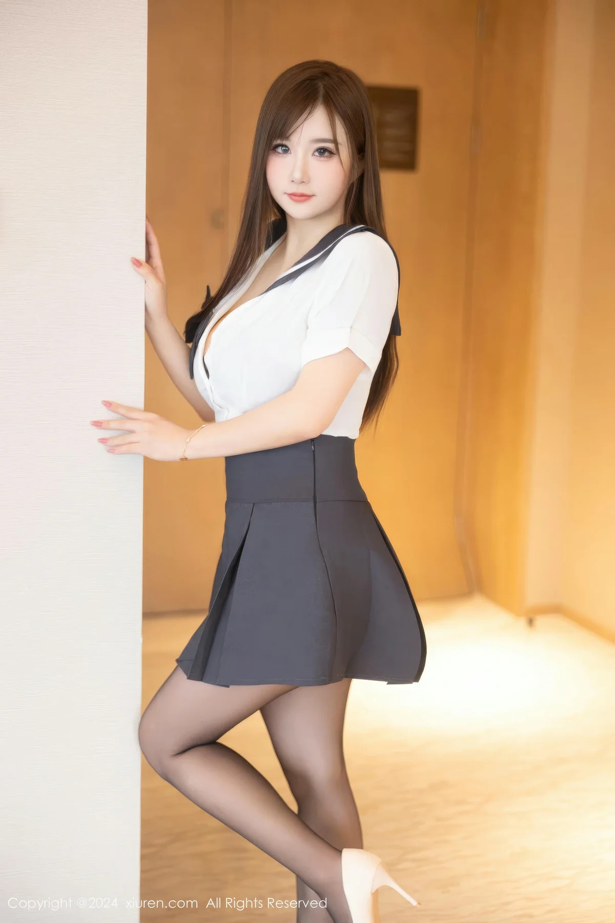 XiuRen 秀人 No.9663 小肉肉咪 透视内衣黑丝爆乳 - 6