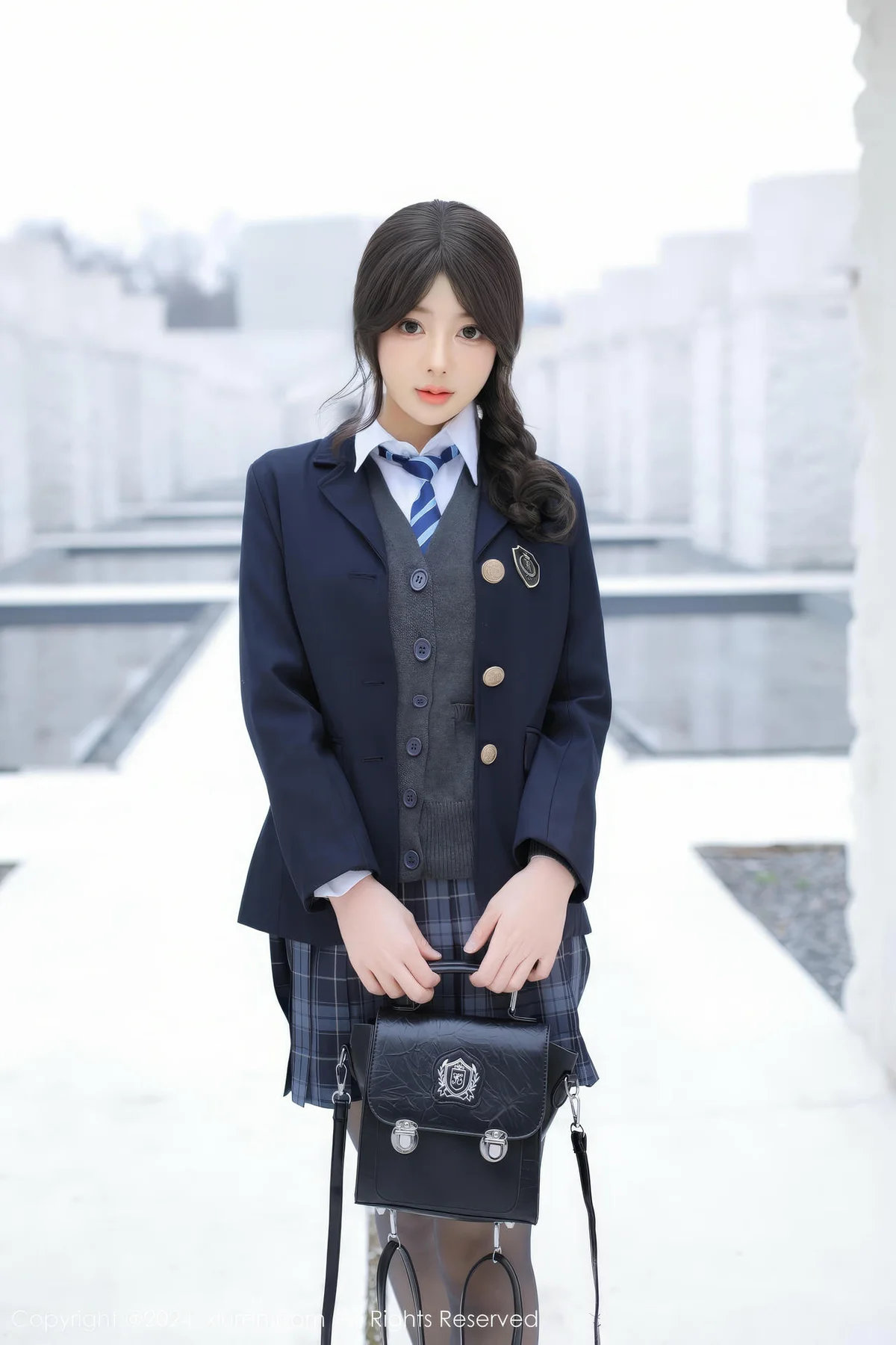 XiuRen 秀人 No.9693 桃妖天 清纯学妹jk制服 - 1
