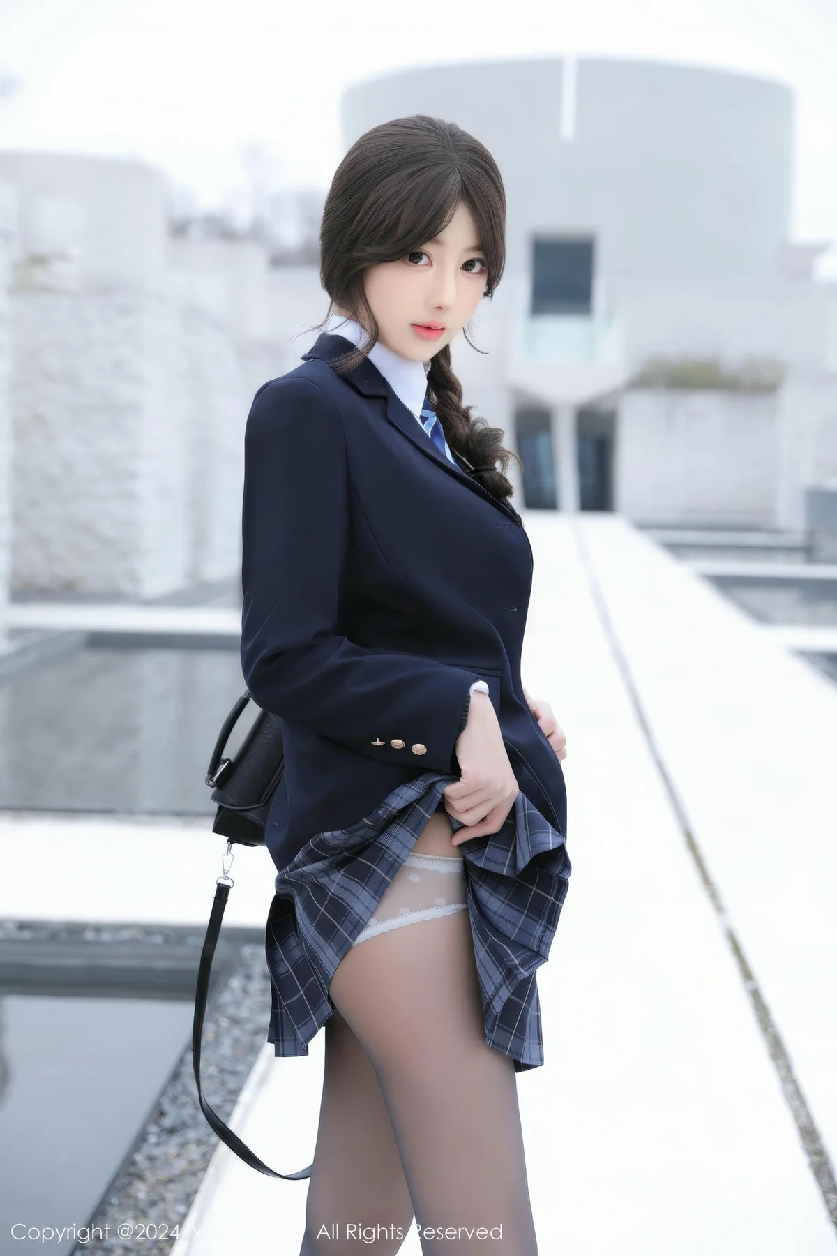 XiuRen 秀人 No.9693 桃妖天 清纯学妹jk制服 - 7