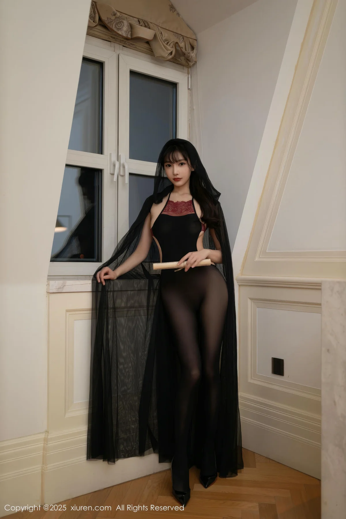 XiuRen 秀人 No.9735 陆萱萱 连体丝袜乳贴爆乳 - 7