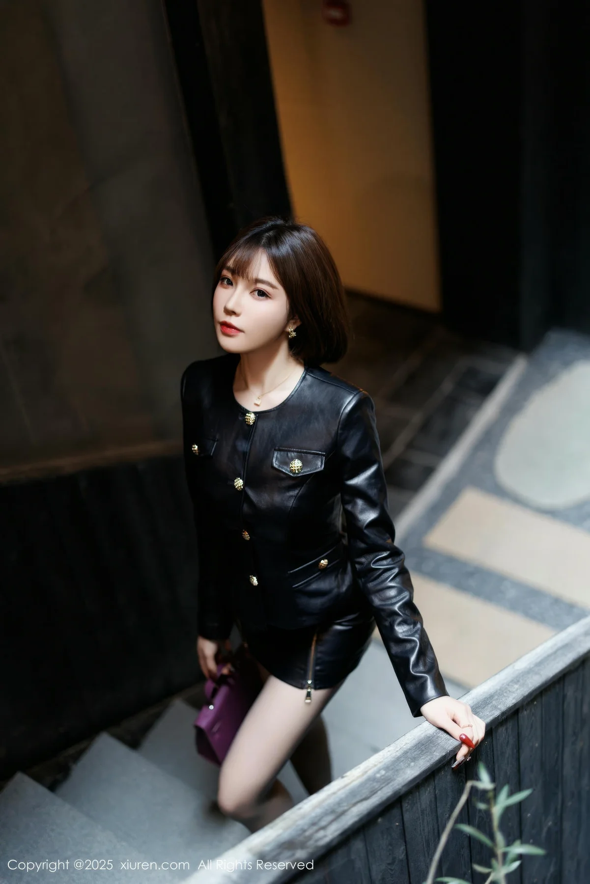 XiuRen 秀人 No.9769 徐莉芝Booty 性感皮短裙 - 3