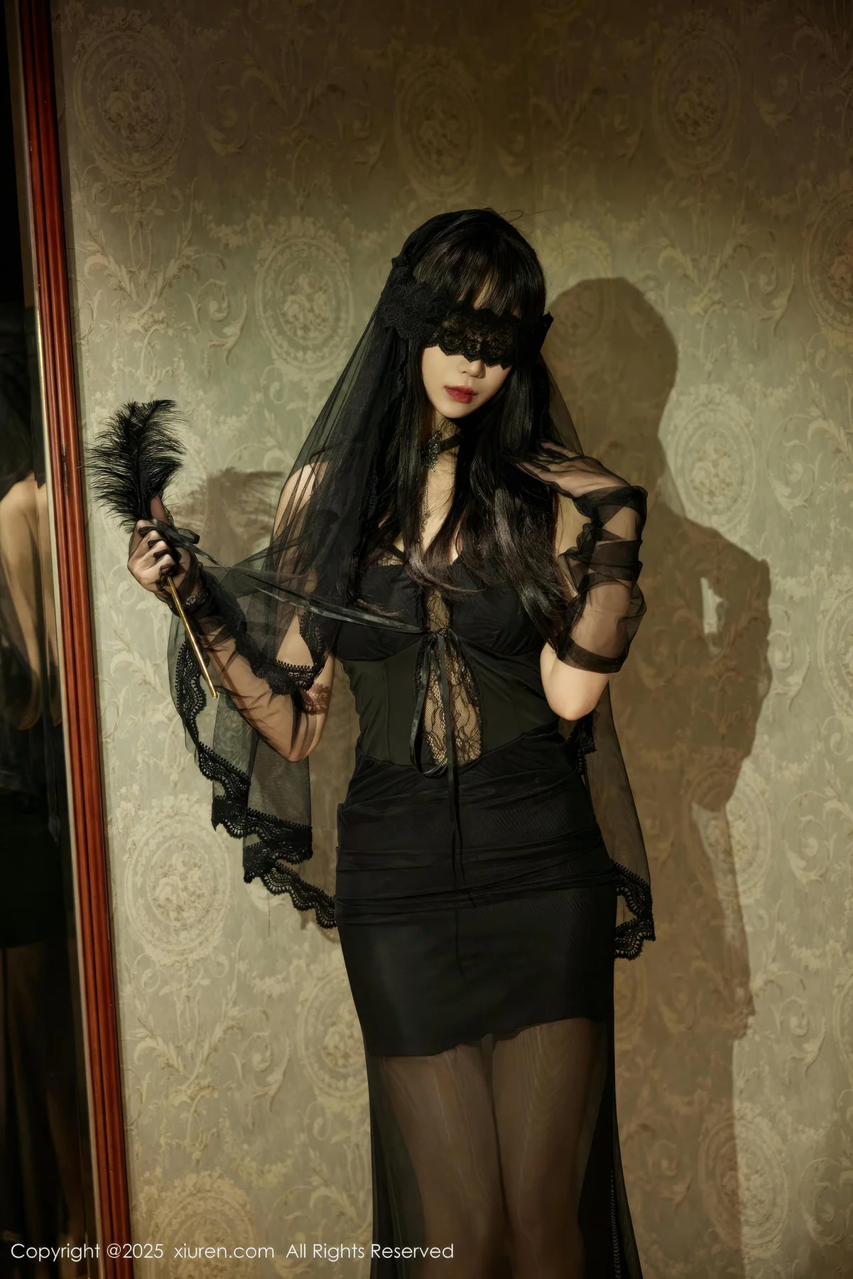 XiuRen 秀人 No.9773 玥儿玥er 乳贴黑丝翘臀 - 9