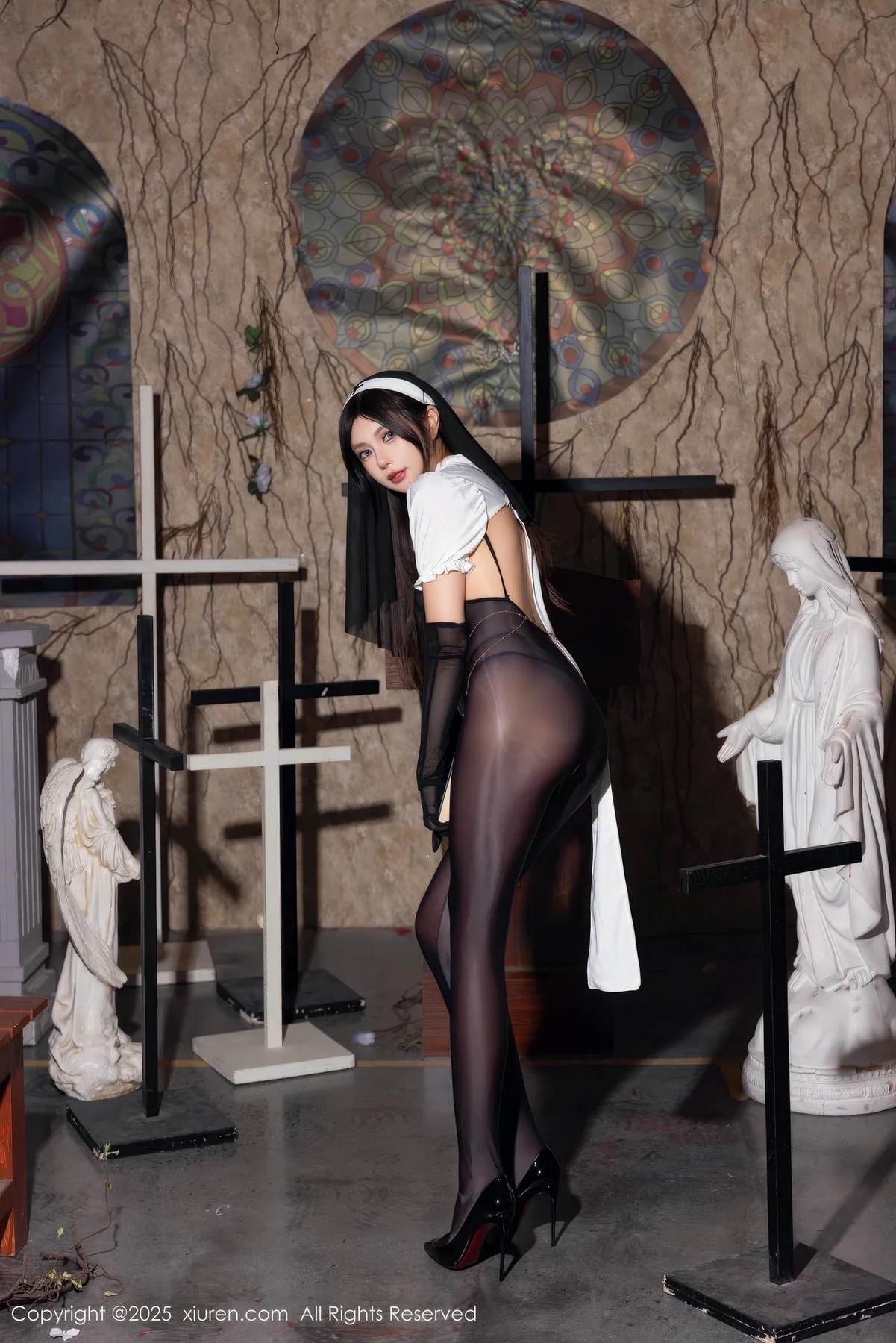 XiuRen 秀人 No.9774 绮里嘉ula  制服修女诱惑 - 6