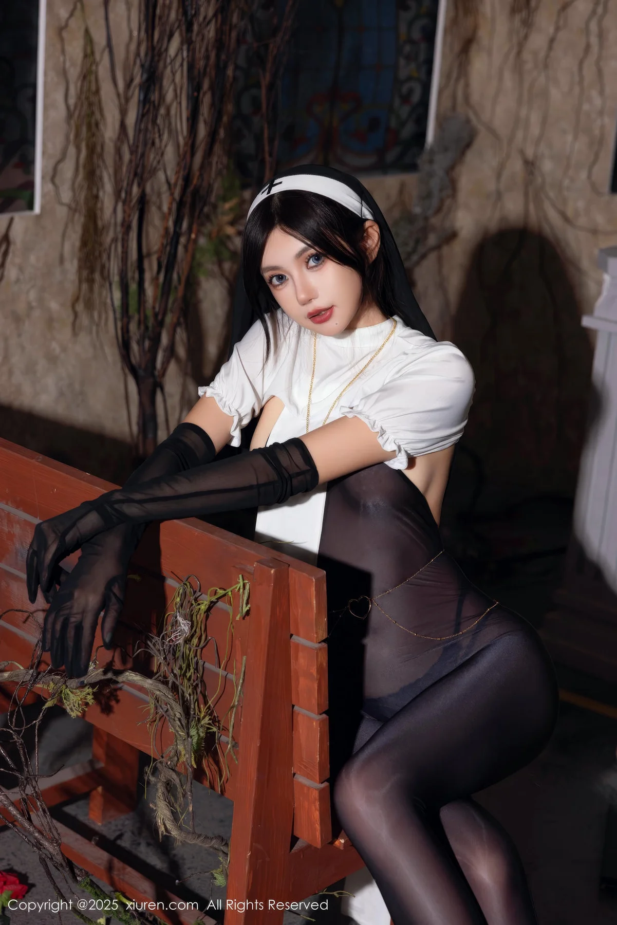 XiuRen 秀人 No.9774 绮里嘉ula  制服修女诱惑 - 1