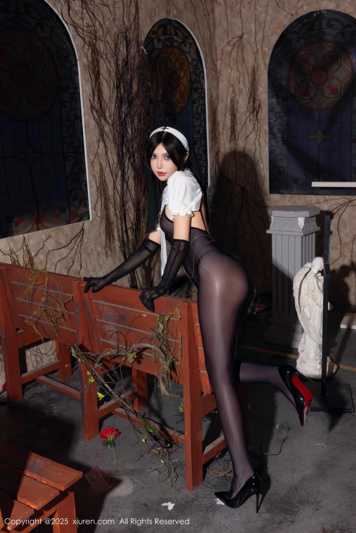 XiuRen 秀人 No.9774 绮里嘉ula  制服修女诱惑 - 7