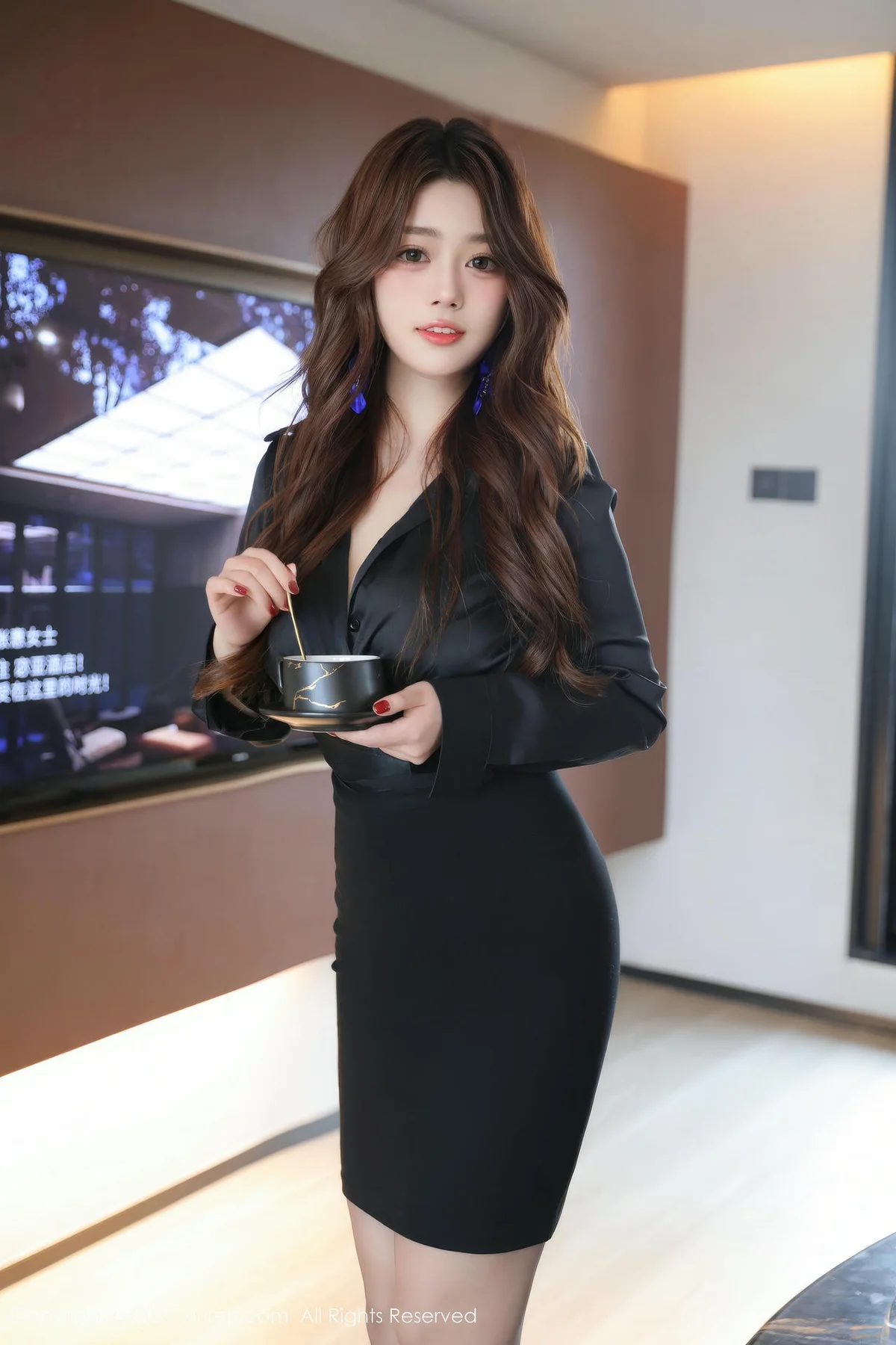 XiuRen 秀人 No.9784 蛋蛋宝 短裙黑丝高跟 - 9