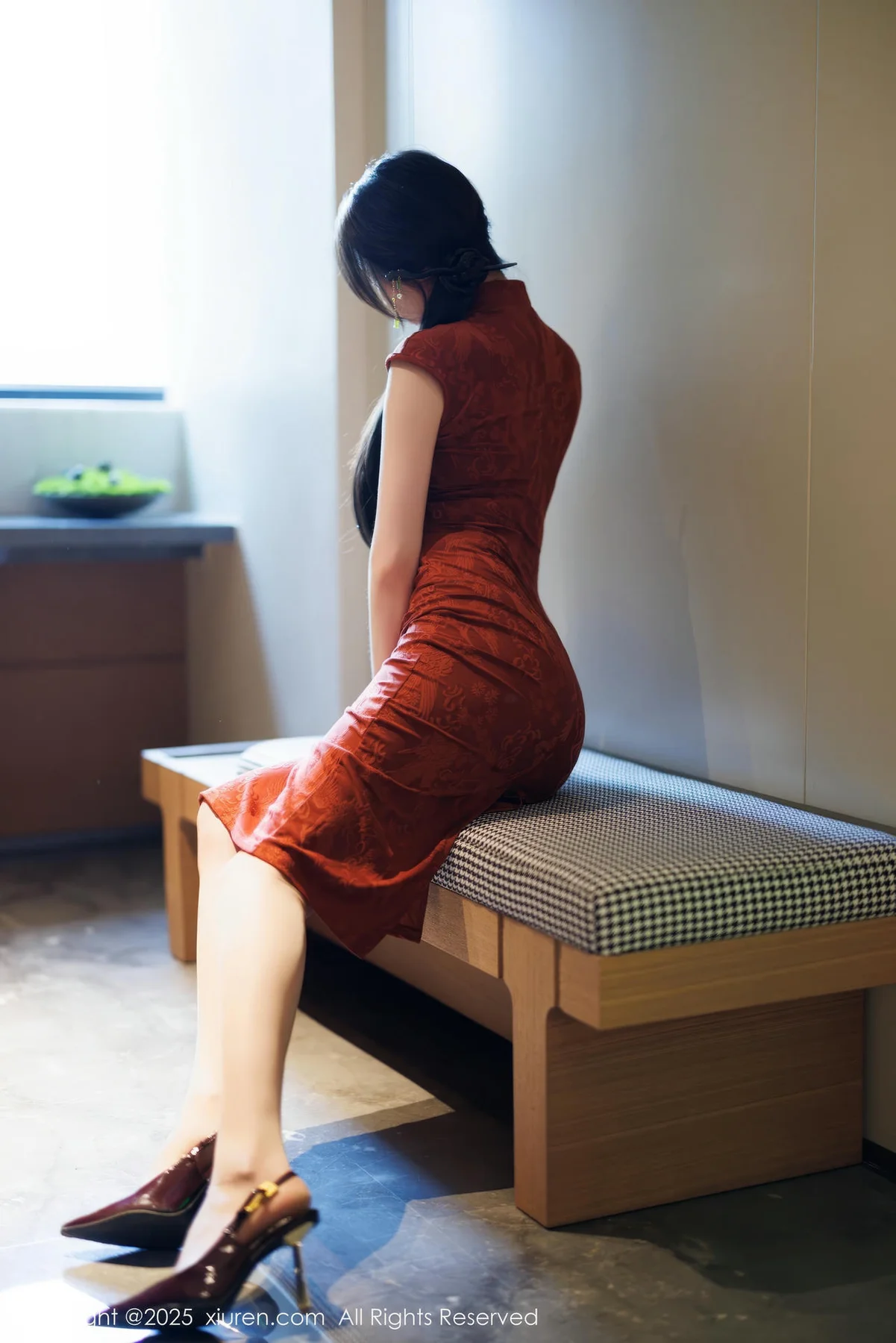 XiuRen 秀人 No.9812 梦心玥红色内衣私房 - 2