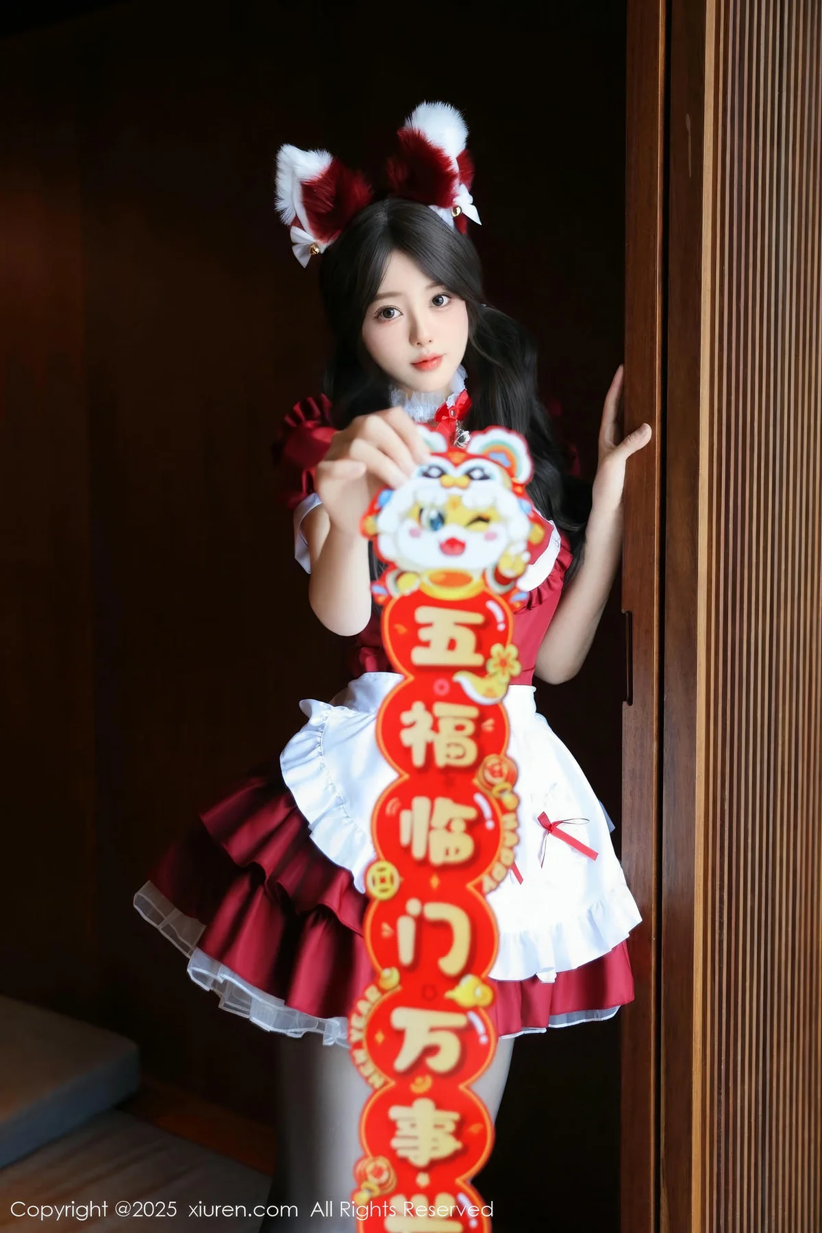 XiuRen 秀人 No.9814 桃妖天  节日写真 - 7