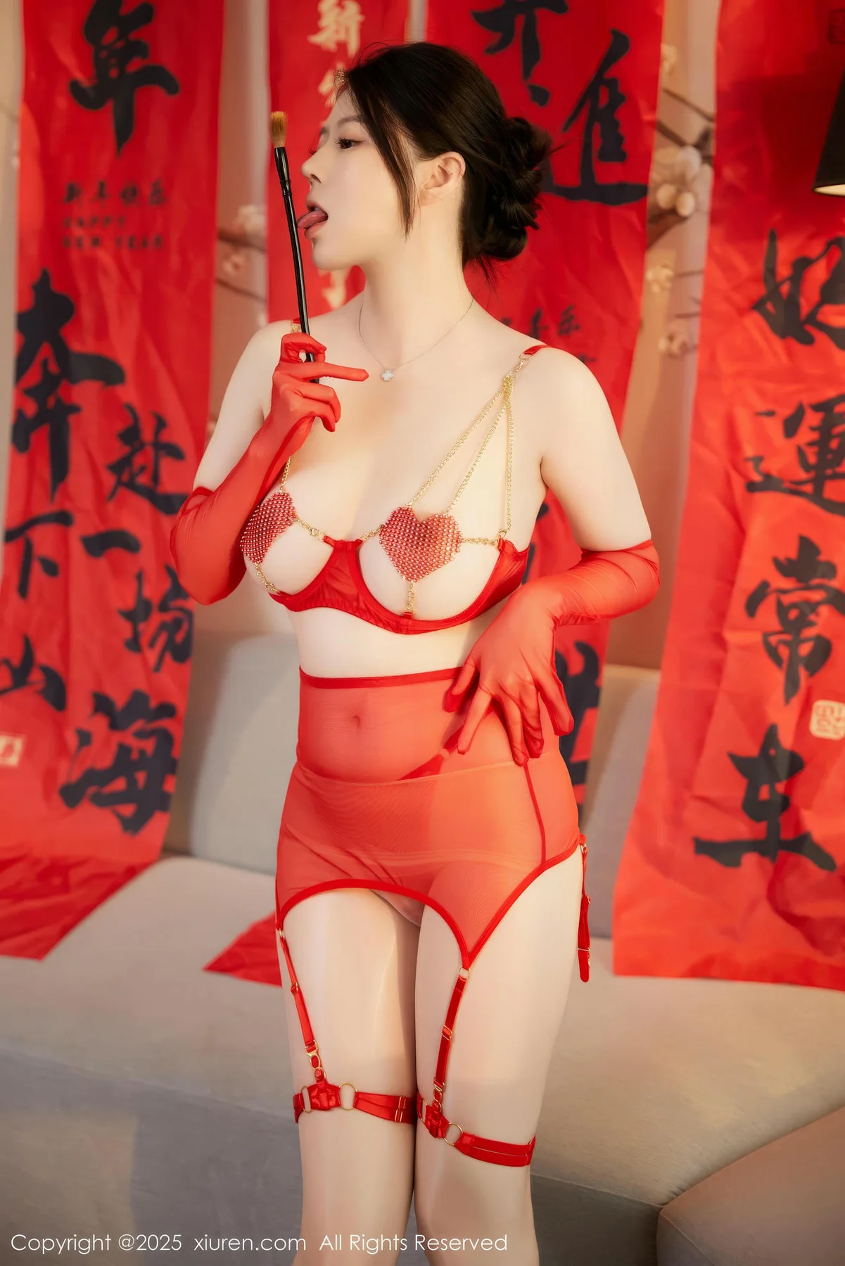 XiuRen 秀人 No.9816 白茹雪abby 节日写真 - 1