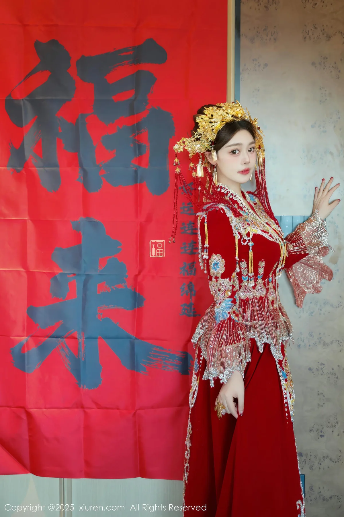 XiuRen 秀人 No.9823 蛋蛋宝 制服新春美女写真 - 2