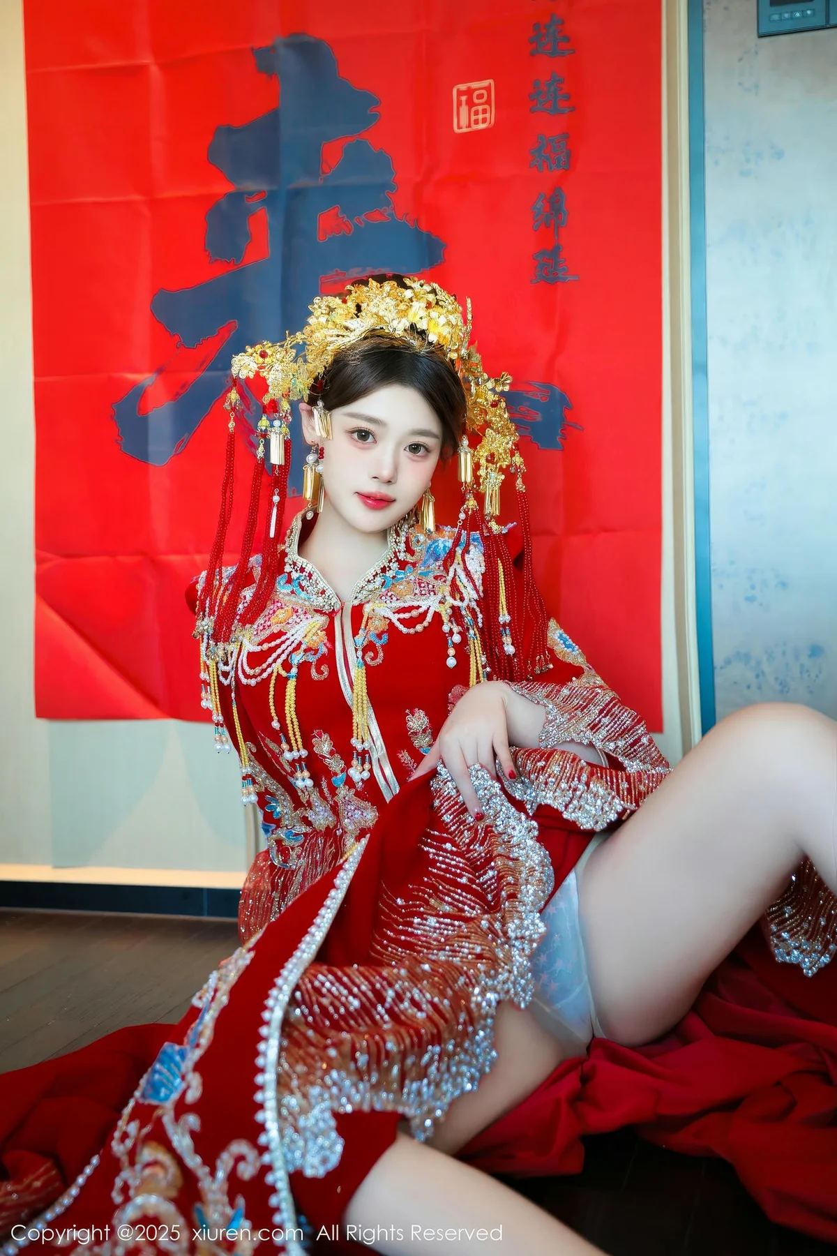 XiuRen 秀人 No.9823 蛋蛋宝 制服新春美女写真 - 4