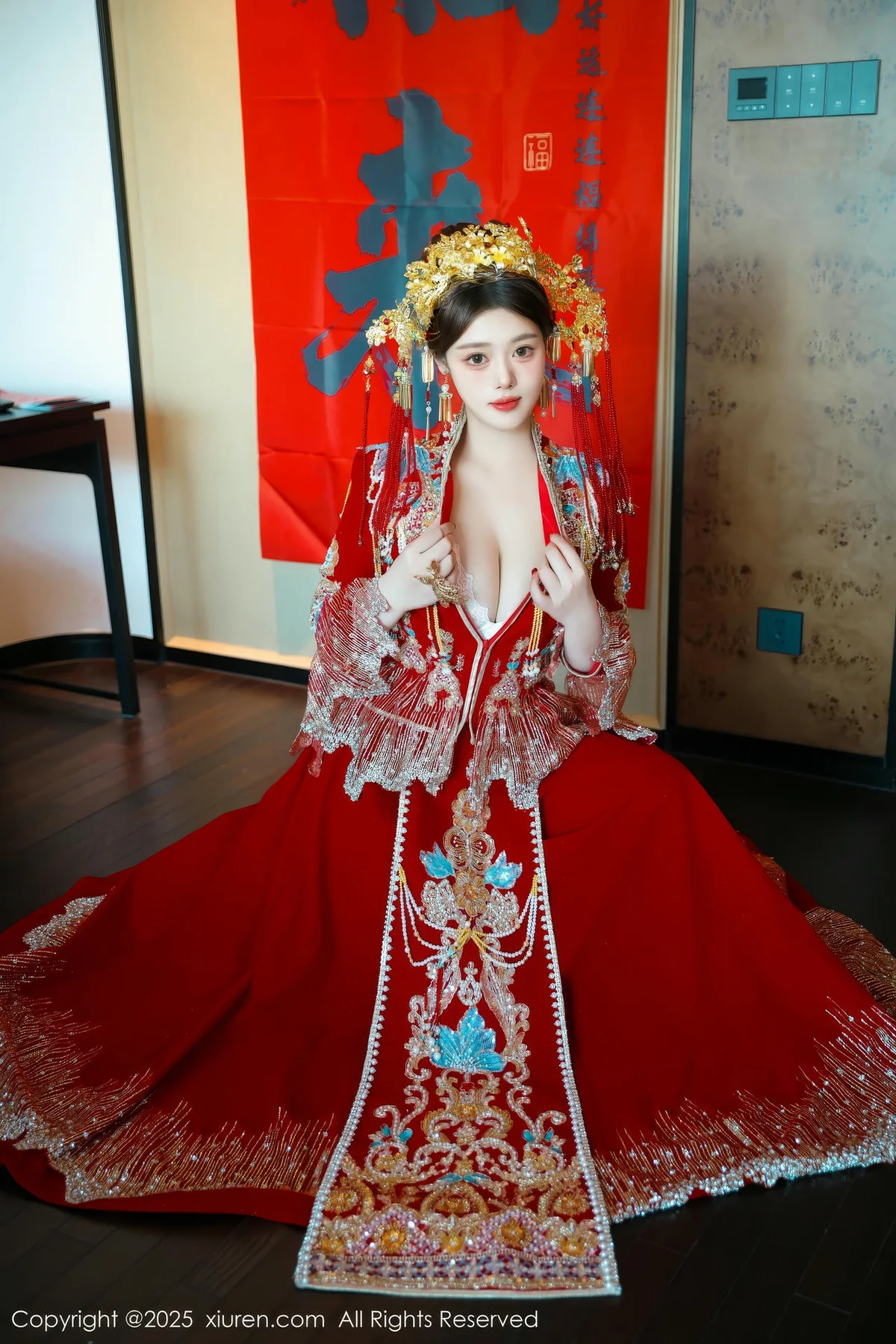 XiuRen 秀人 No.9823 蛋蛋宝 制服新春美女写真 - 10