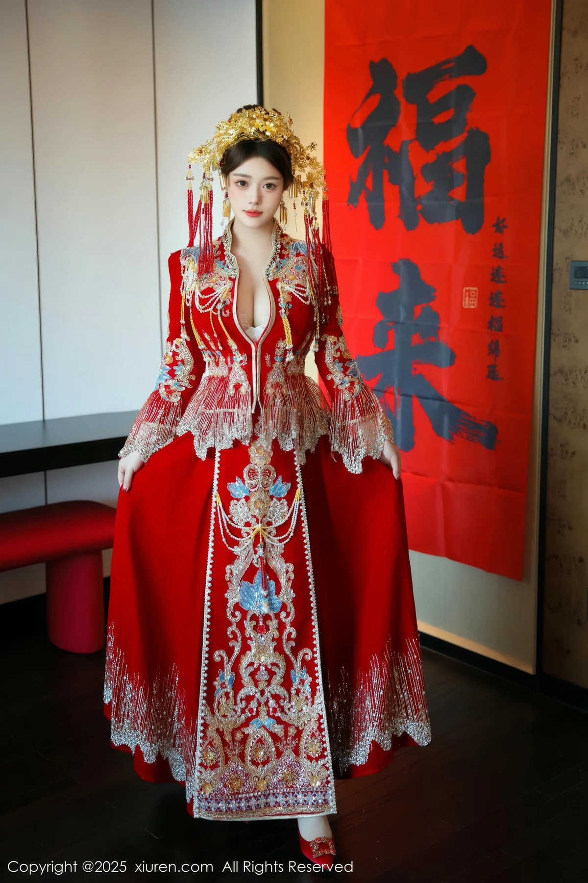 XiuRen 秀人 No.9823 蛋蛋宝 制服新春美女写真 - 2