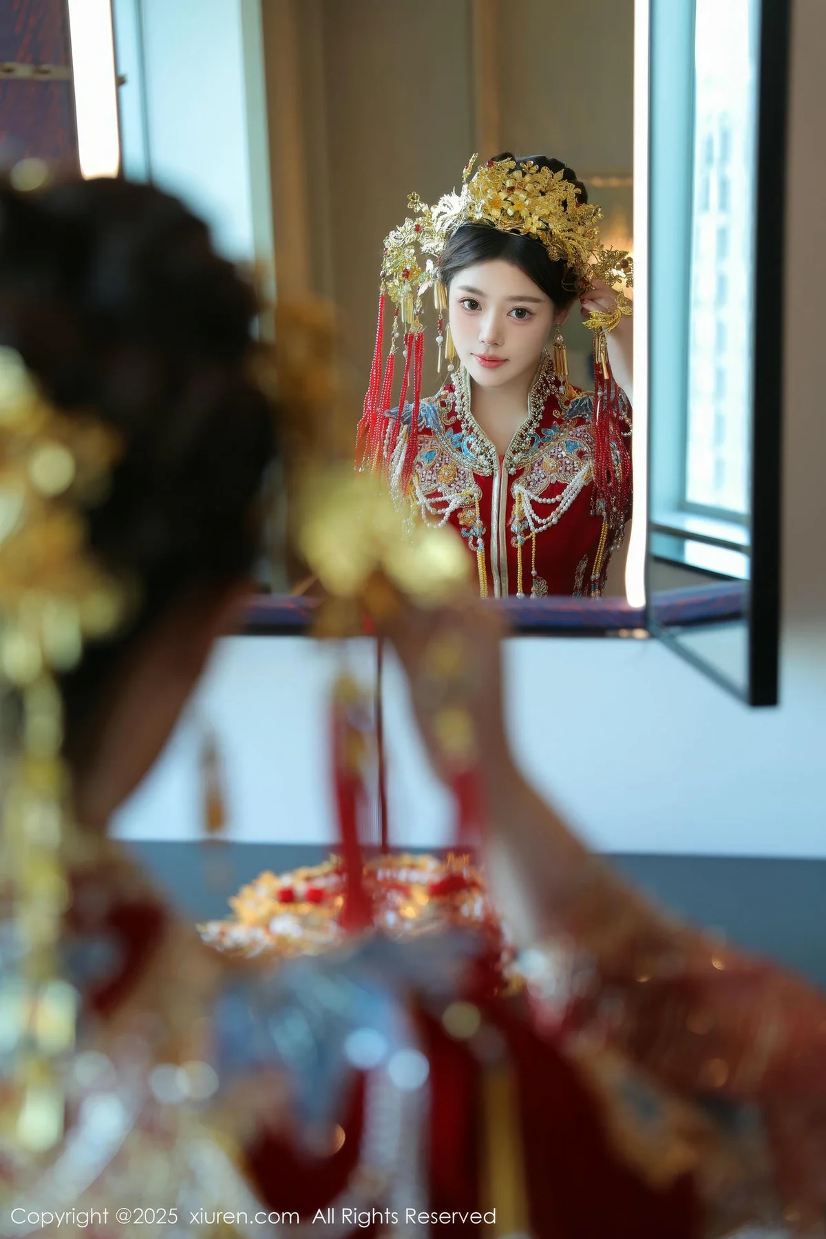 XiuRen 秀人 No.9823 蛋蛋宝 制服新春美女写真 - 4