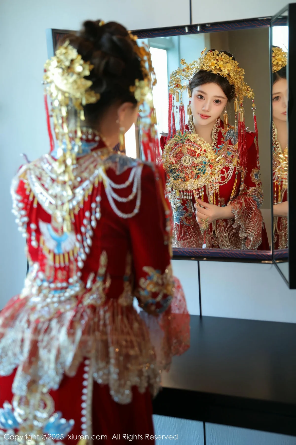 XiuRen 秀人 No.9823 蛋蛋宝 制服新春美女写真 - 5