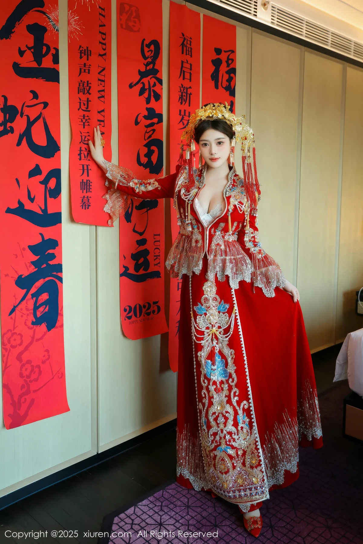 XiuRen 秀人 No.9823 蛋蛋宝 制服新春美女写真 - 10