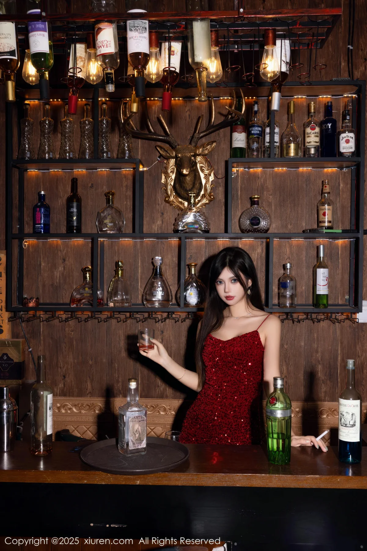 XiuRen 秀人 No.9828 绮里嘉ula 香肩美裙私房 - 3