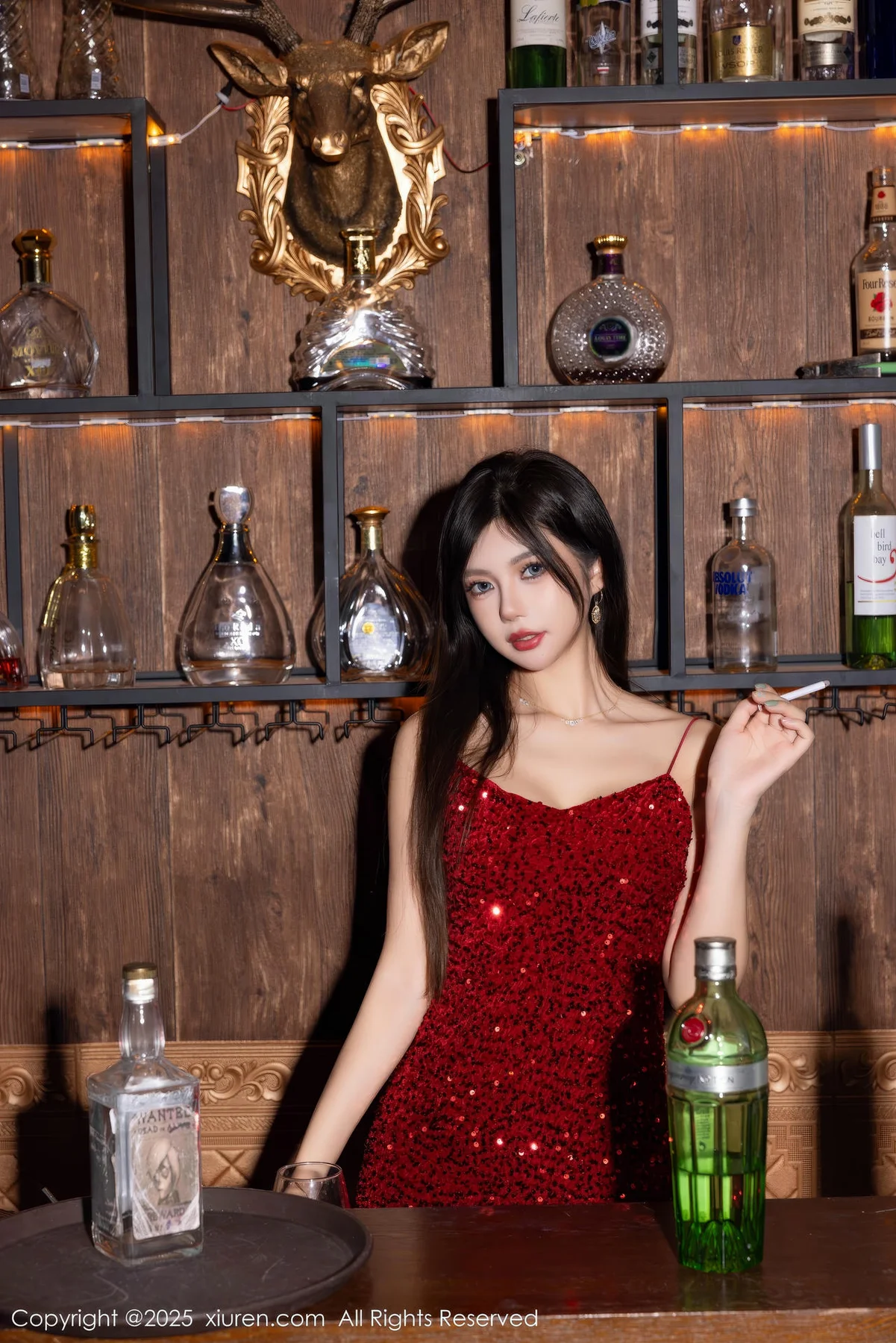 XiuRen 秀人 No.9828 绮里嘉ula 香肩美裙私房 - 4