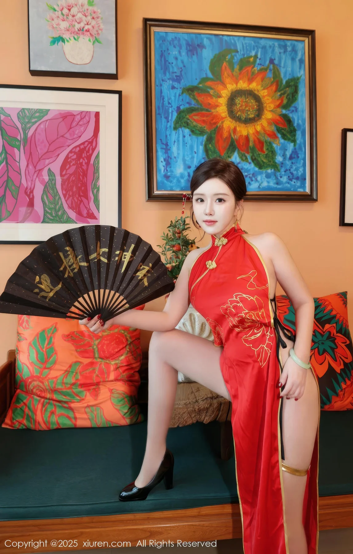 XiuRen 秀人 No.9834 小薯条nienie cos旗袍套图 - 1