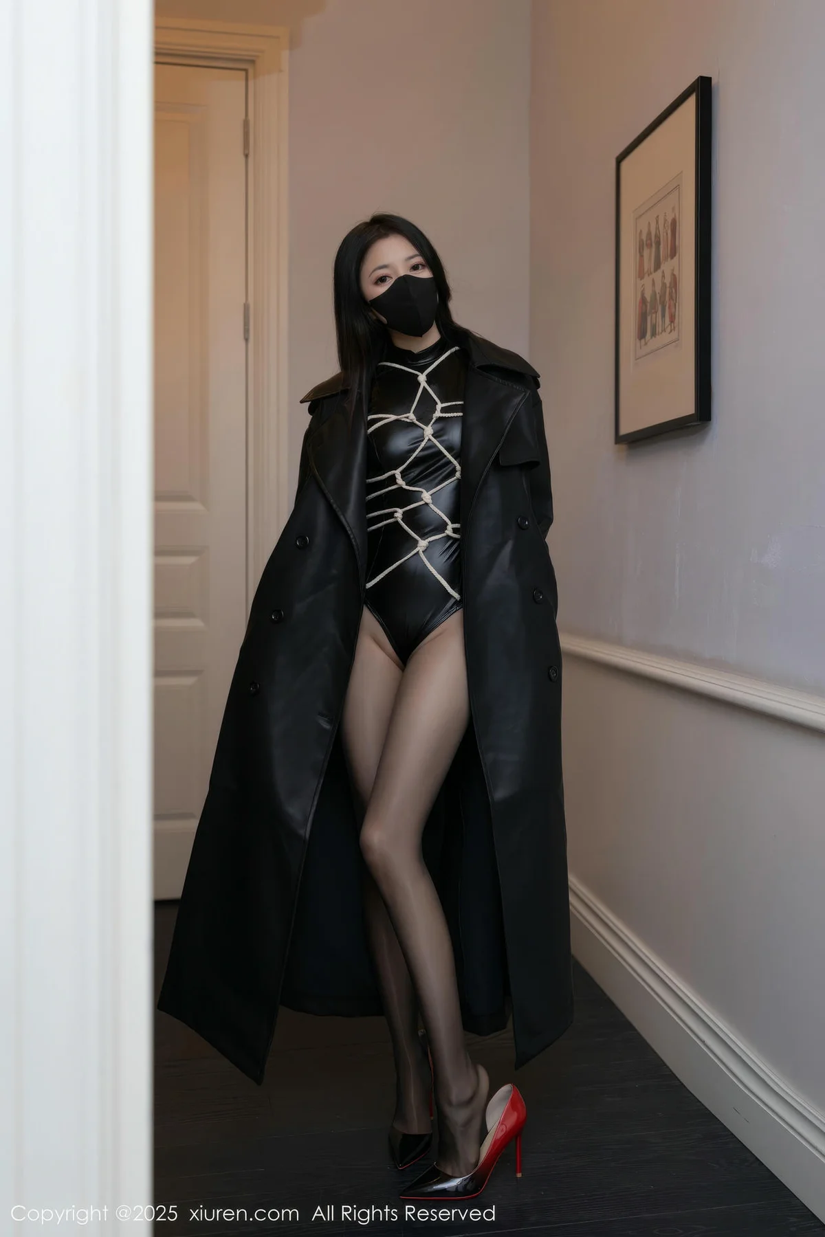 XiuRen 秀人 No.9835 鱼子酱Fish 捆绑连体衣 - 3