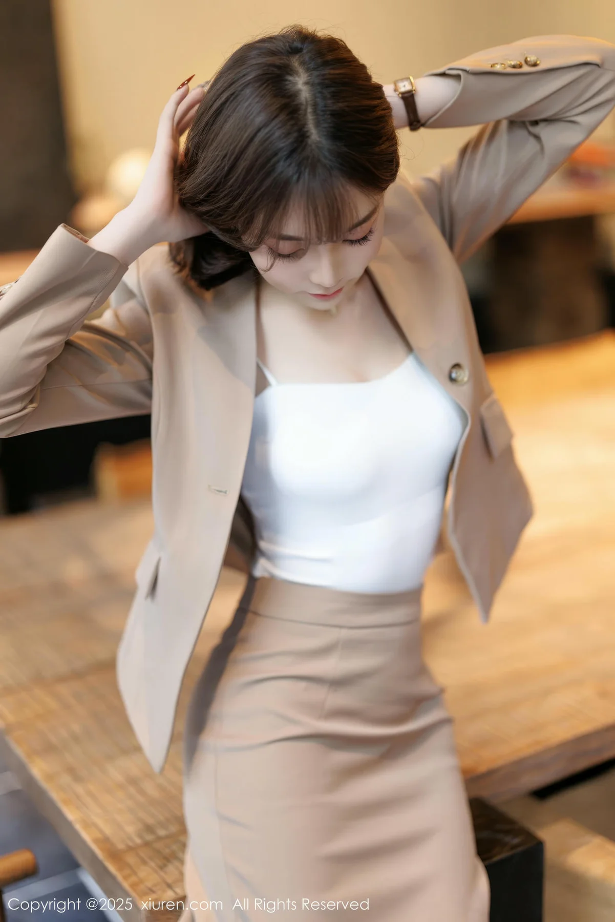 XiuRen 秀人 No.9844 徐莉芝Booty 短发气质美女 - 8