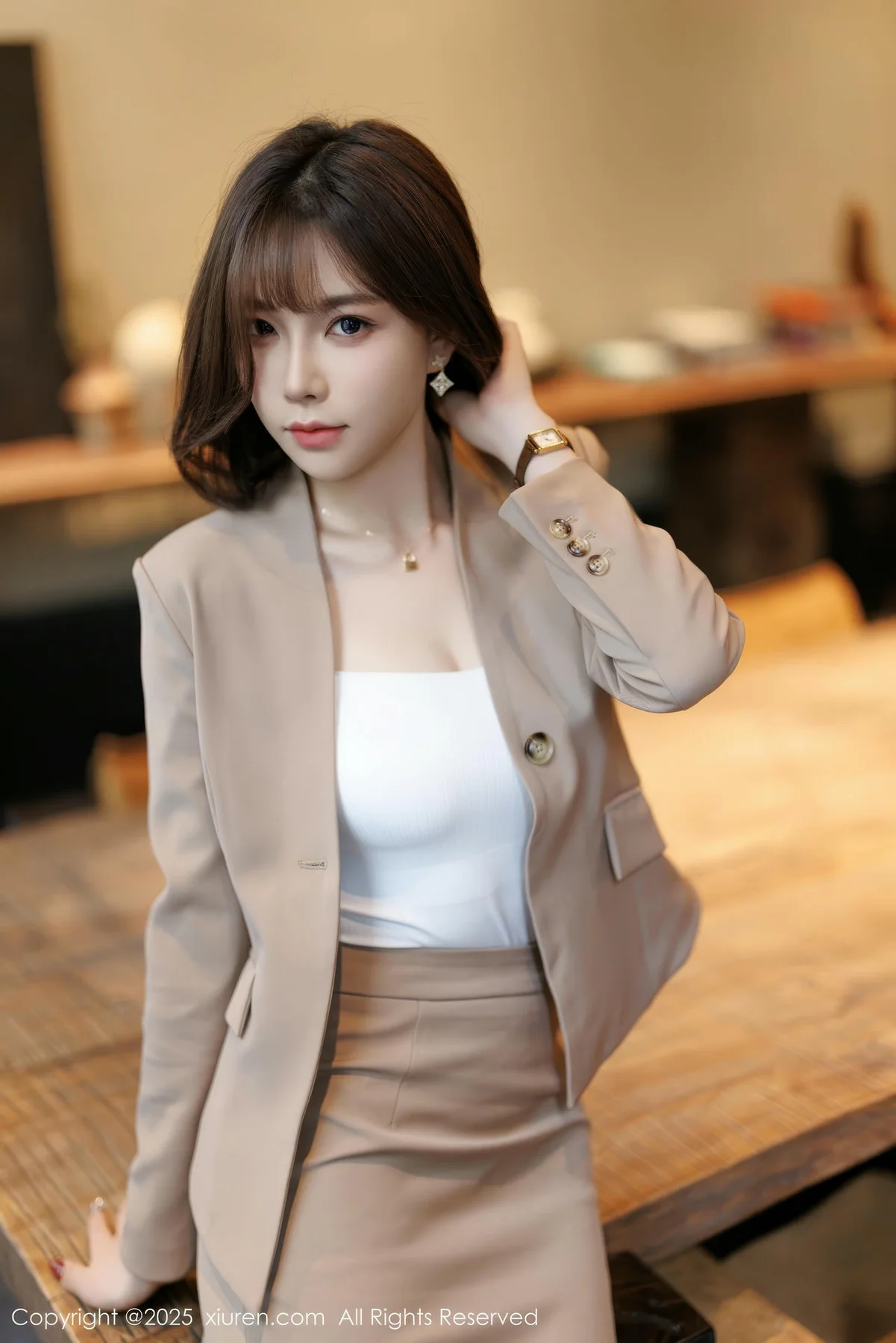 XiuRen 秀人 No.9844 徐莉芝Booty 短发气质美女 - 9