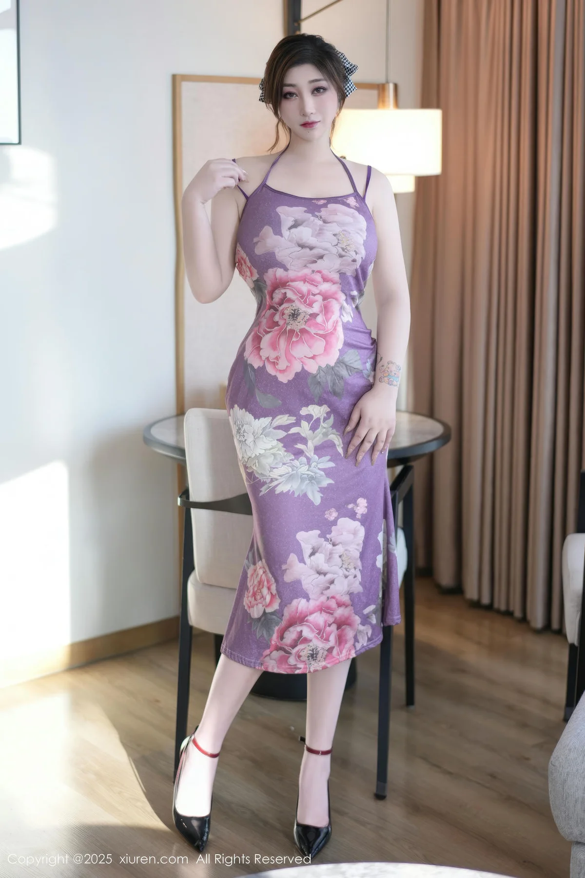 XiuRen 秀人 No.9850 妲己Toxic 紫色连衣裙诱惑妩媚 - 3