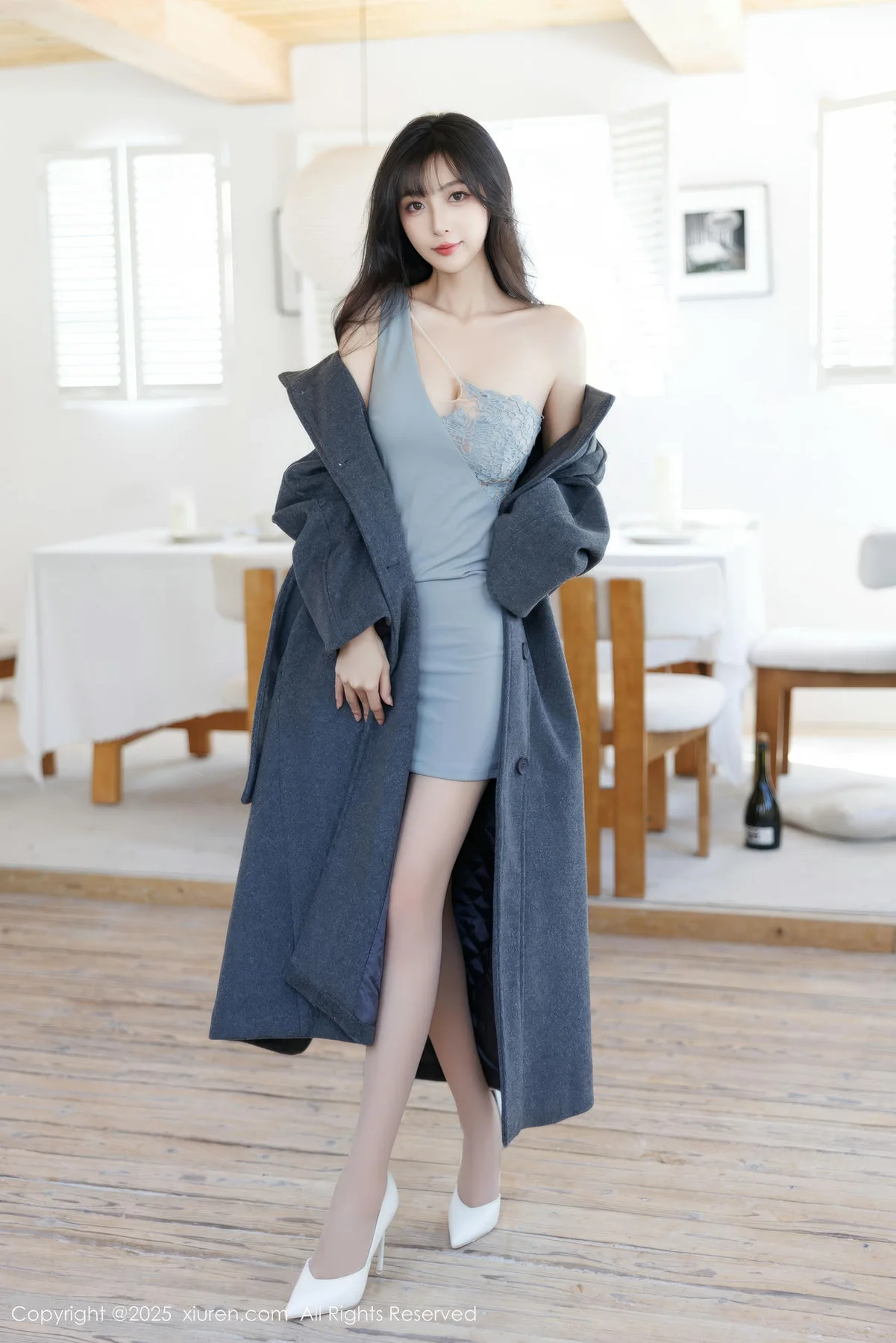 XiuRen 秀人 No.9863 林星阑 白色情趣内衣 - 8