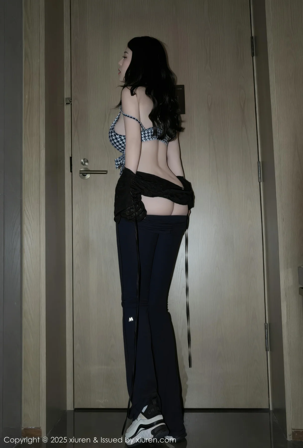 XiuRen 秀人 No.9883 白茹雪abby 格子内衣乳贴模特写真 - 3