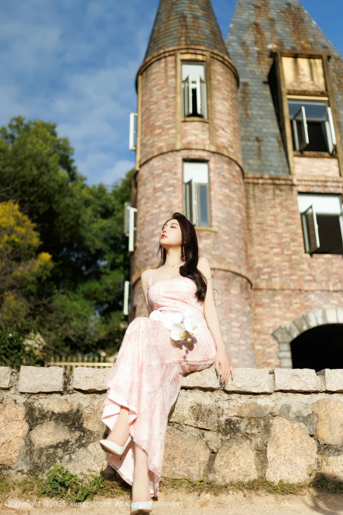 XiuRen 秀人 No.9886 杨晨晨Yome 湿身粉嫩美裙 - 2