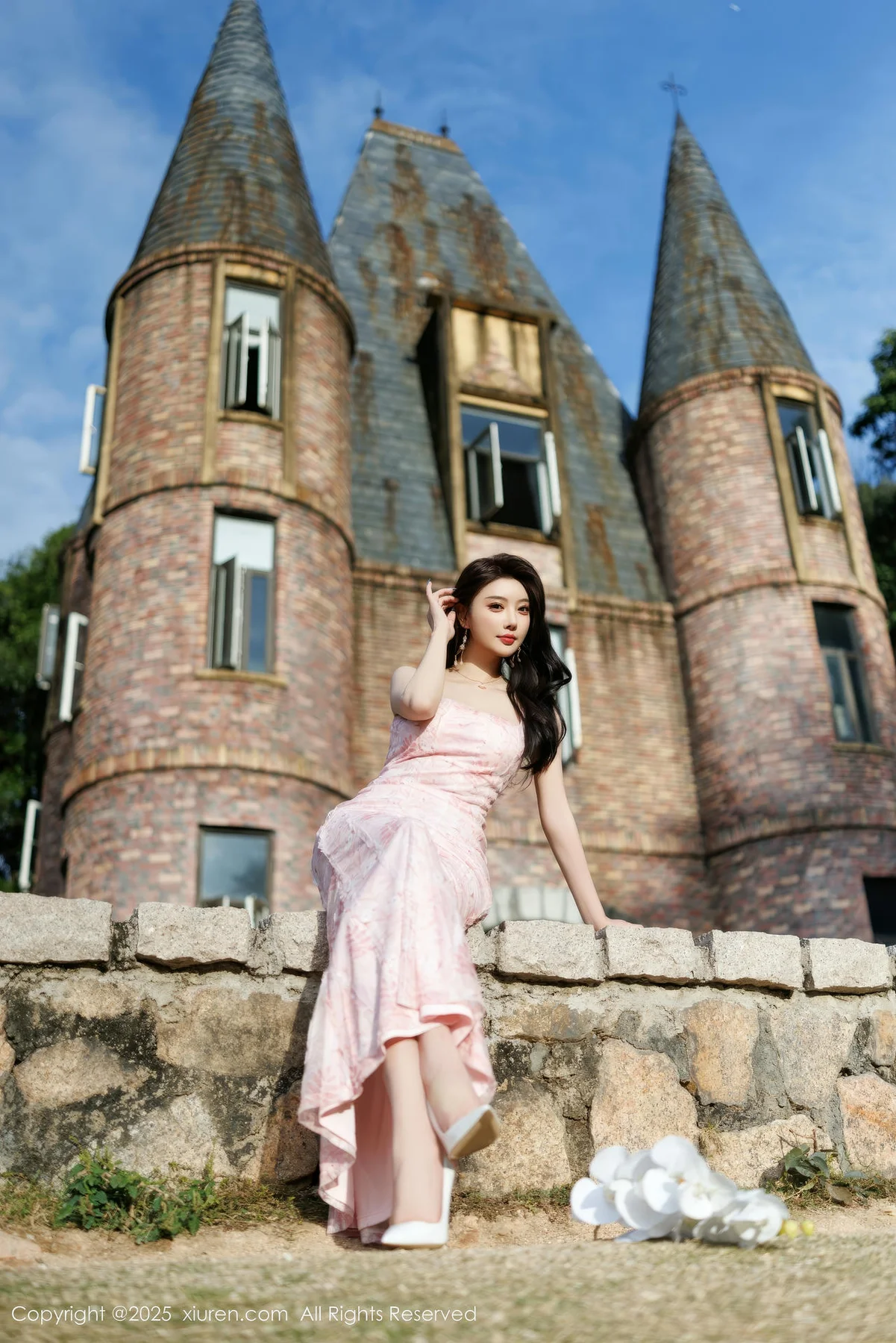 XiuRen 秀人 No.9886 杨晨晨Yome 湿身粉嫩美裙 - 4