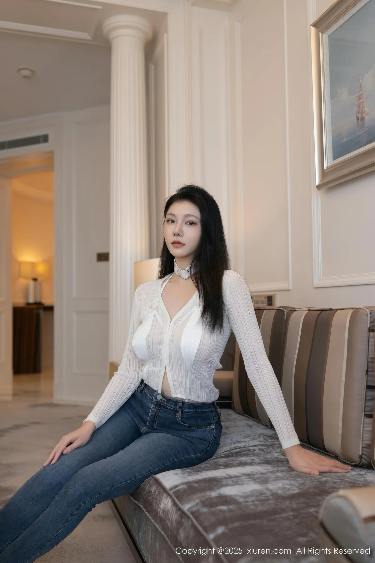 XiuRen 秀人 No.9900 安然anran 白丝内衣白丝美腿 - 4