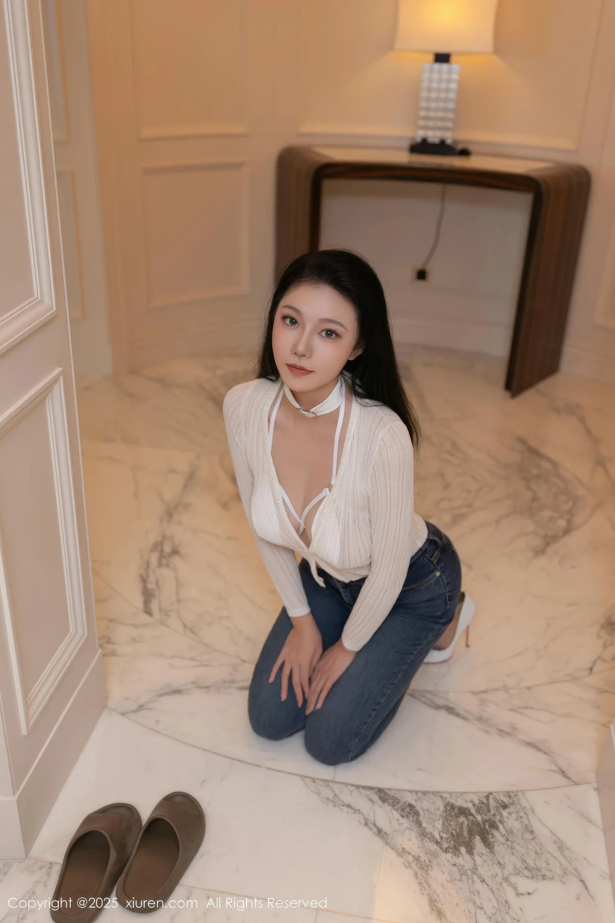 XiuRen 秀人 No.9900 安然anran 白丝内衣白丝美腿 - 9