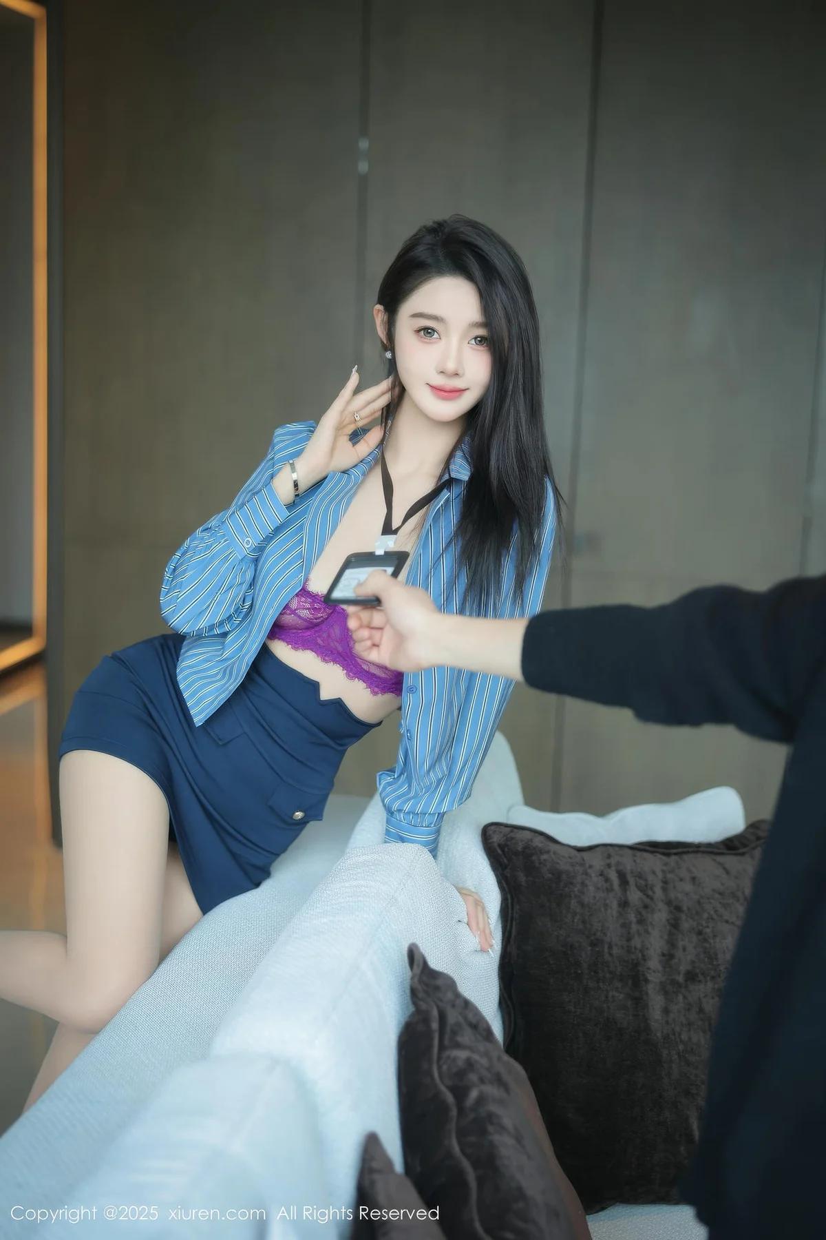 XiuRen 秀人 No.9921 Candy糖糖 蕾丝内衣短裙 - 2