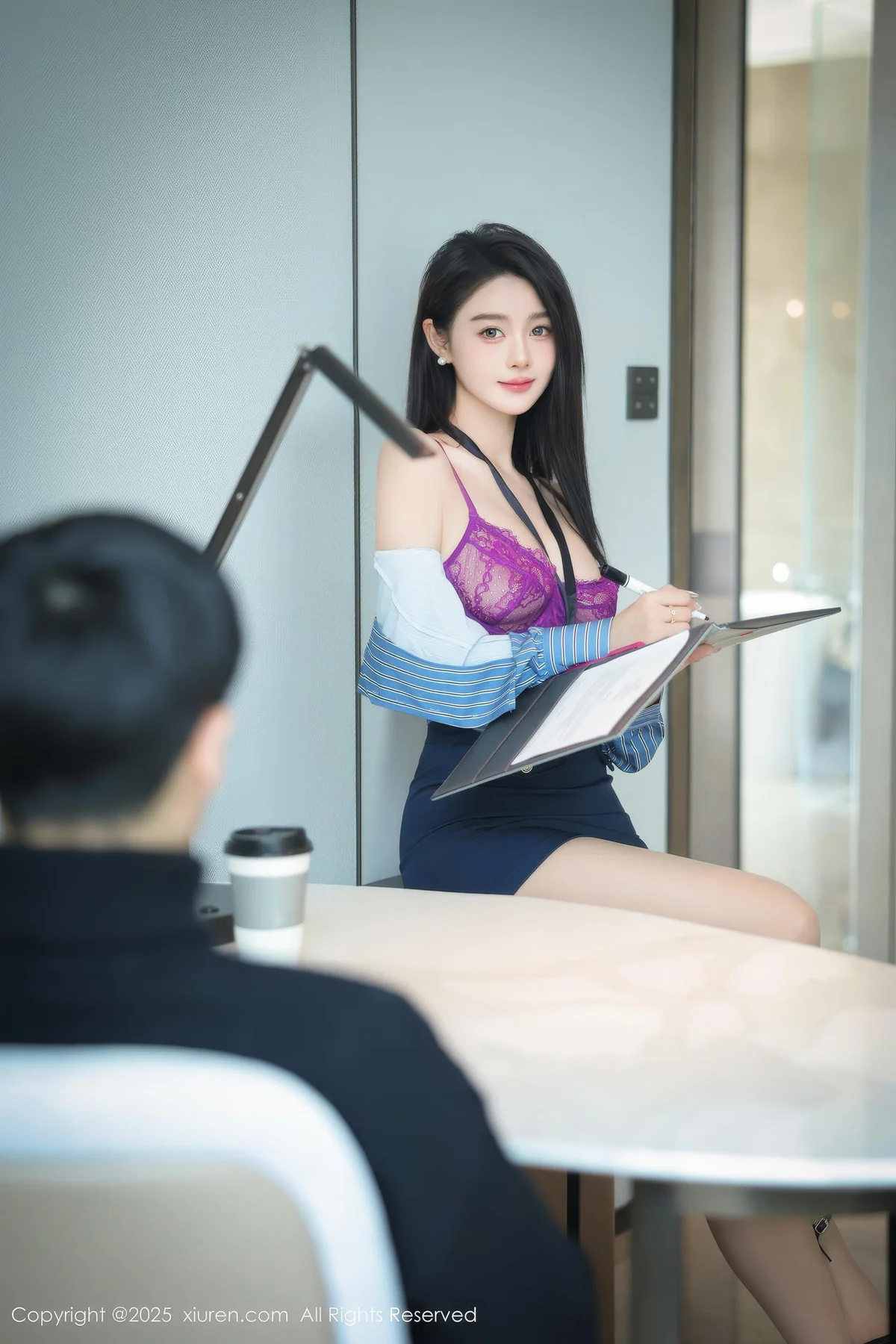 XiuRen 秀人 No.9921 Candy糖糖 蕾丝内衣短裙 - 3