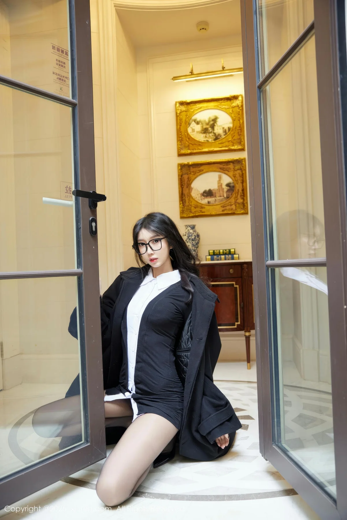 XiuRen 秀人 No.9926 玥儿玥er 眼镜ol美女制服 - 4