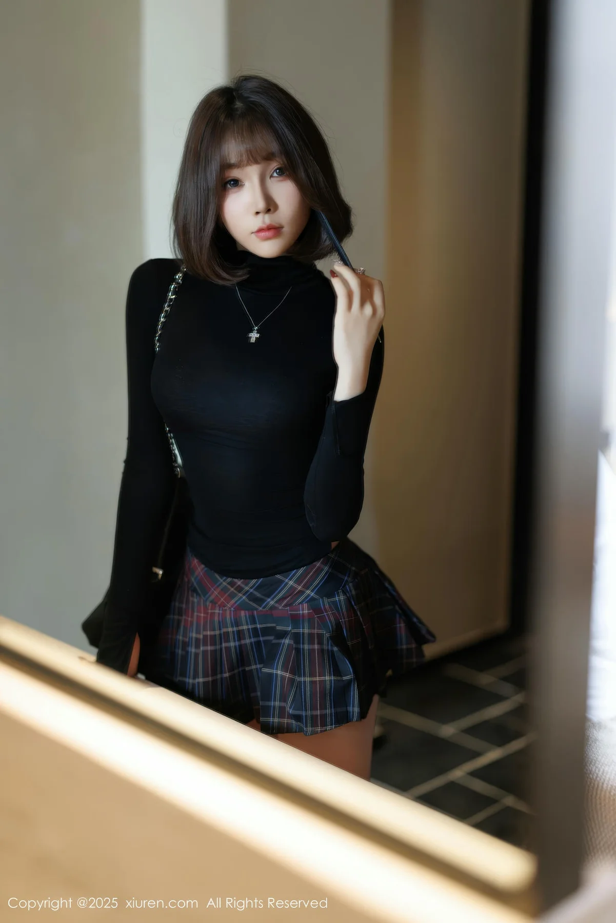 XiuRen 秀人 No.9944 徐莉芝Booty 翘臀蓝色内衣 - 1