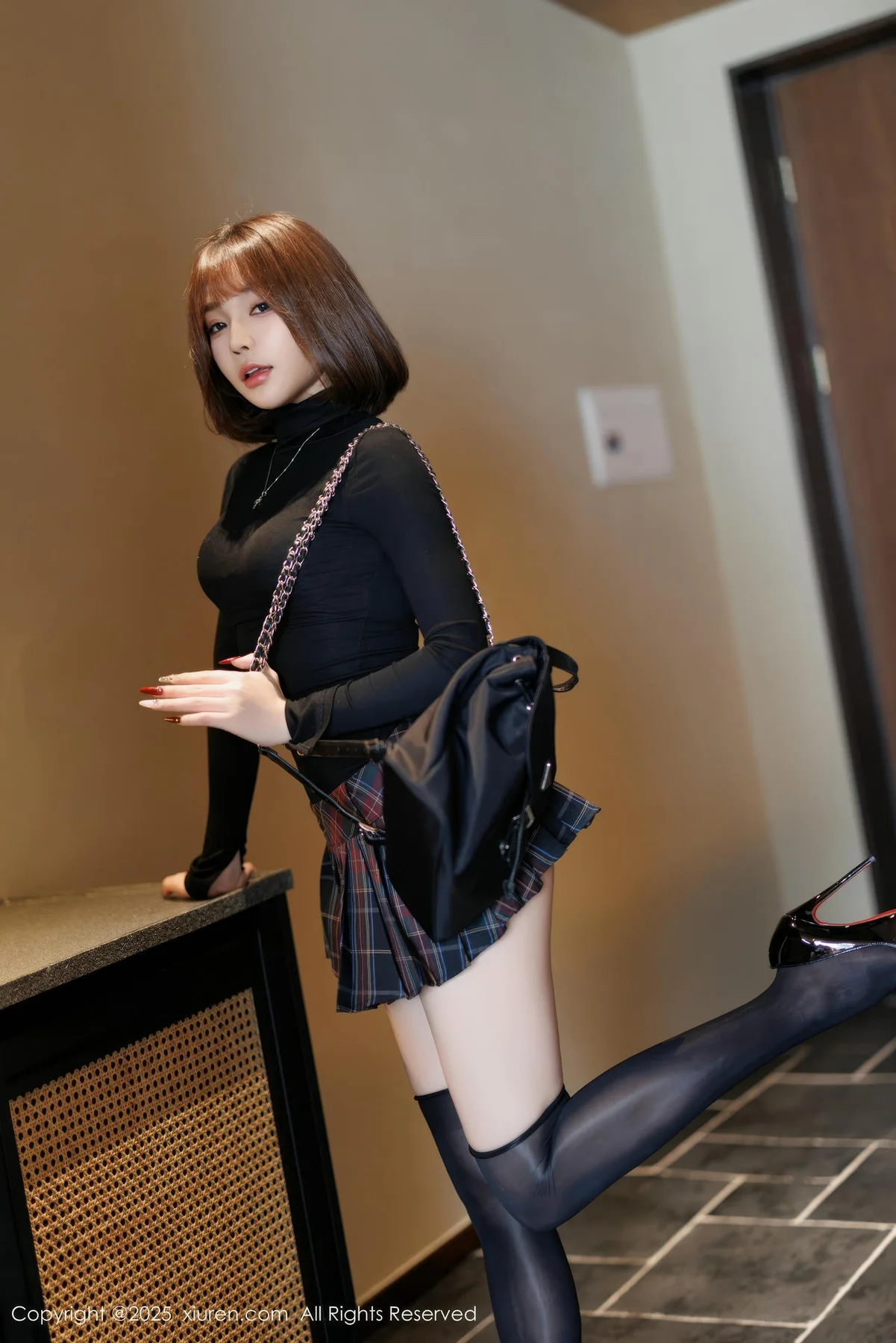 XiuRen 秀人 No.9944 徐莉芝Booty 翘臀蓝色内衣 - 7