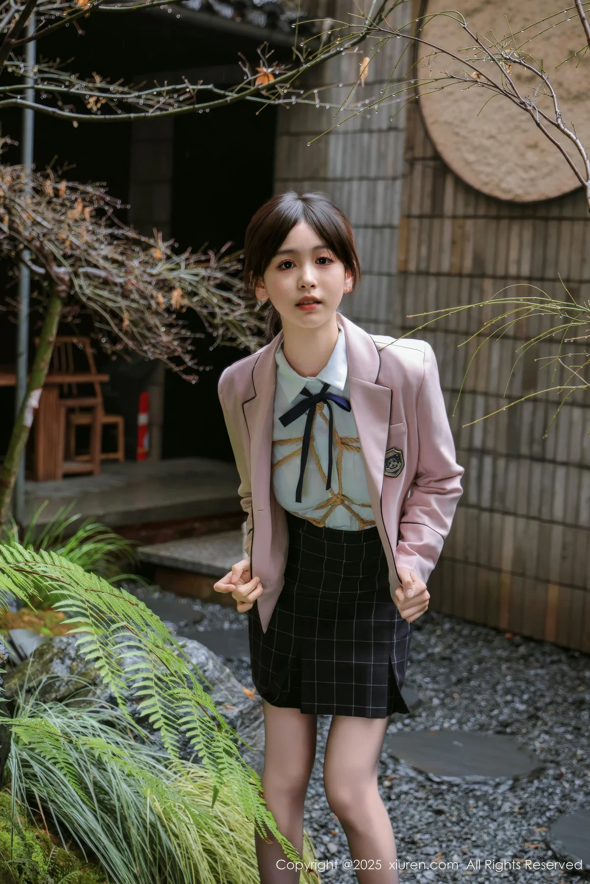 XiuRen 秀人 No.9949 奶芙乔乔 浴室捆绑清纯校服 - 9