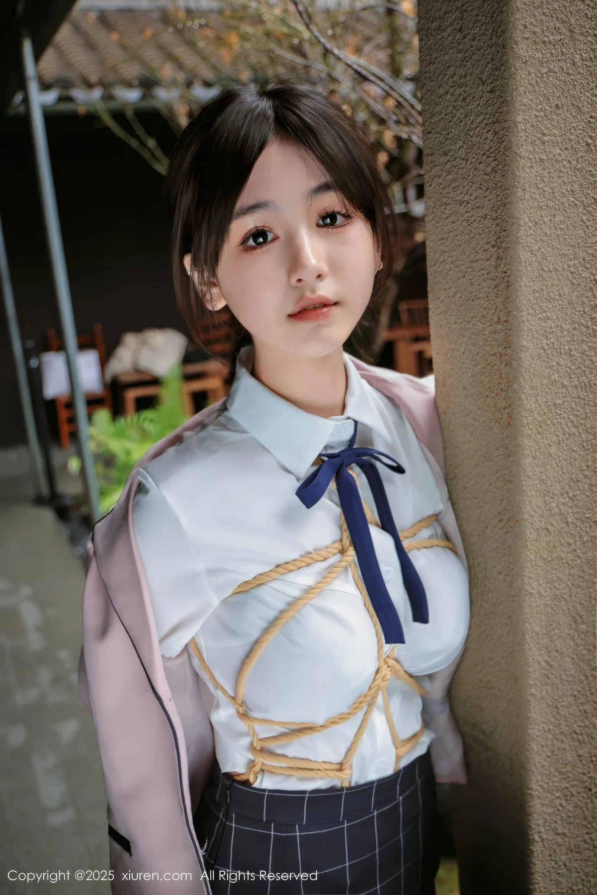 XiuRen 秀人 No.9949 奶芙乔乔 浴室捆绑清纯校服 - 6