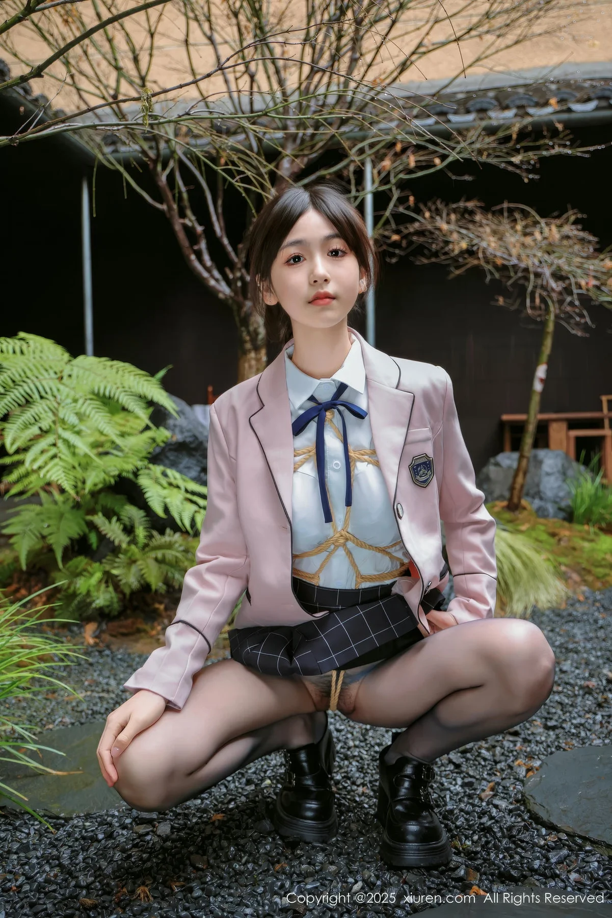 XiuRen 秀人 No.9949 奶芙乔乔 浴室捆绑清纯校服 - 7