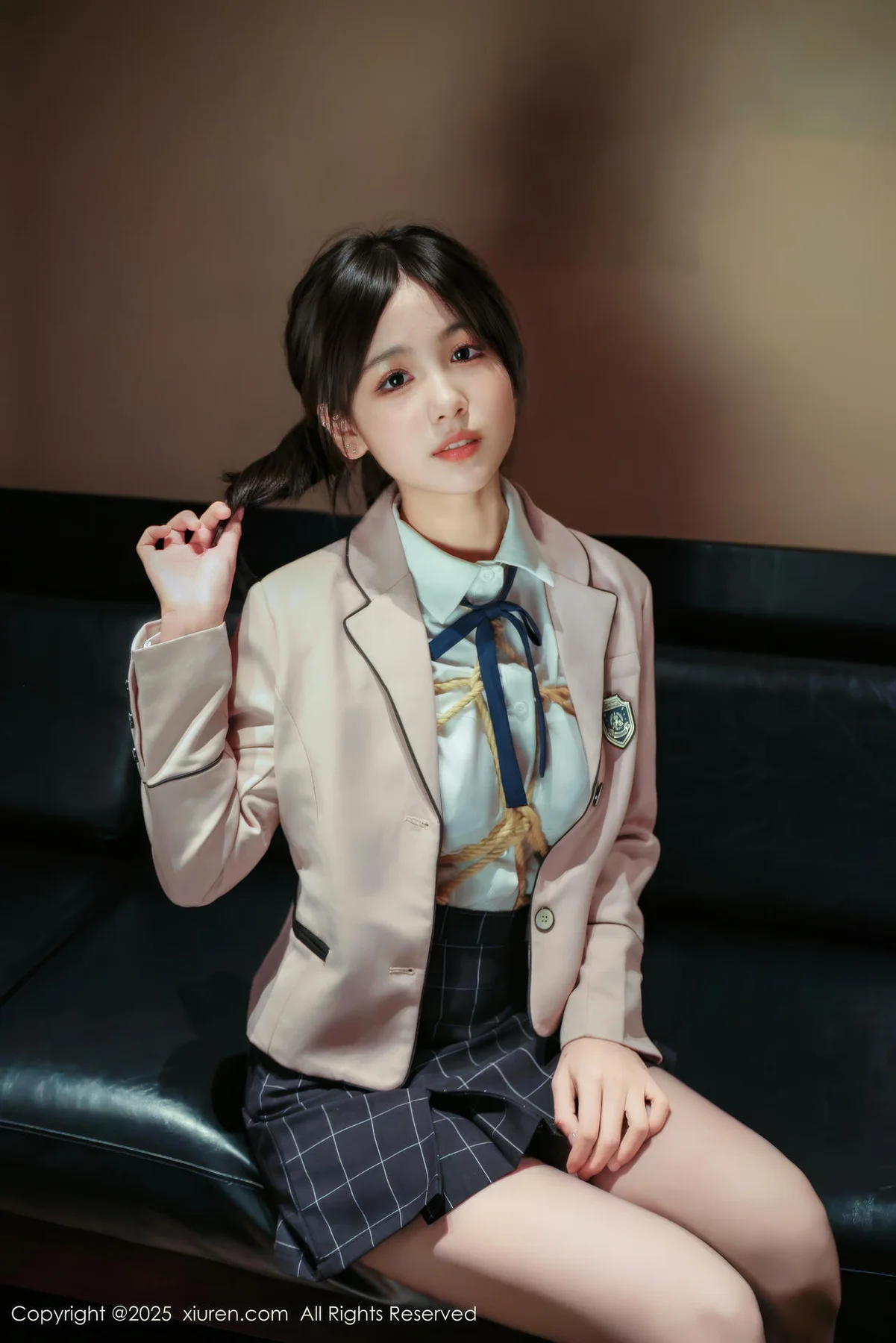 XiuRen 秀人 No.9949 奶芙乔乔 浴室捆绑清纯校服 - 9